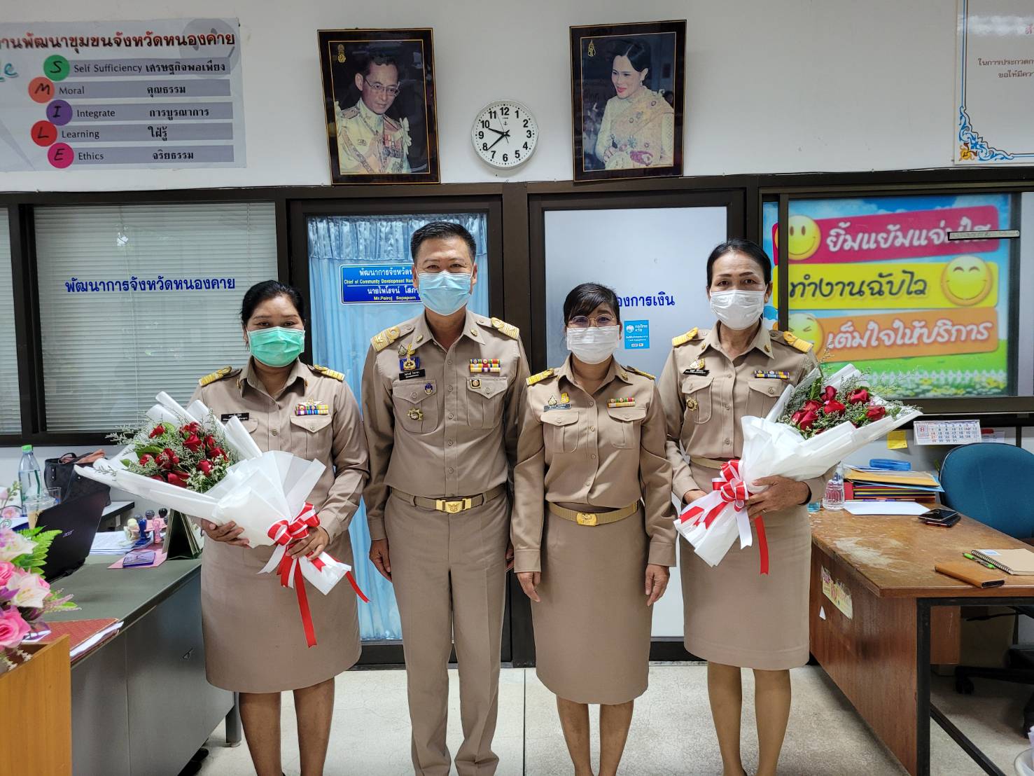 พจ.หนองคาย ต้อนรับข้าราชการที่ย้ายมาดำรงตำแหน่งใหม่ ณ สำนักงานพัฒนาชุมชจังหวัดหนองคาย