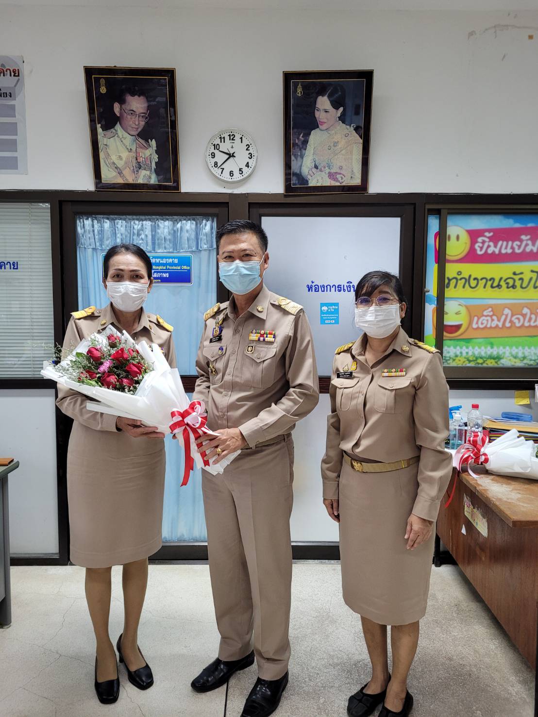 พจ.หนองคาย ต้อนรับข้าราชการที่ย้ายมาดำรงตำแหน่งใหม่ ณ สำนักงานพัฒนาชุมชจังหวัดหนองคาย