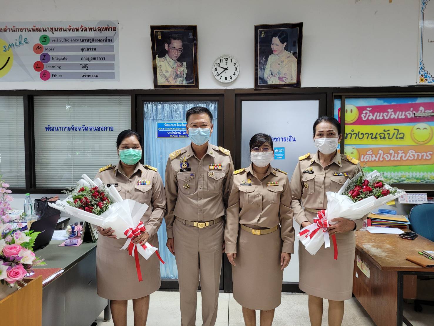 พจ.หนองคาย ต้อนรับข้าราชการที่ย้ายมาดำรงตำแหน่งใหม่ ณ สำนักงานพัฒนาชุมชจังหวัดหนองคาย