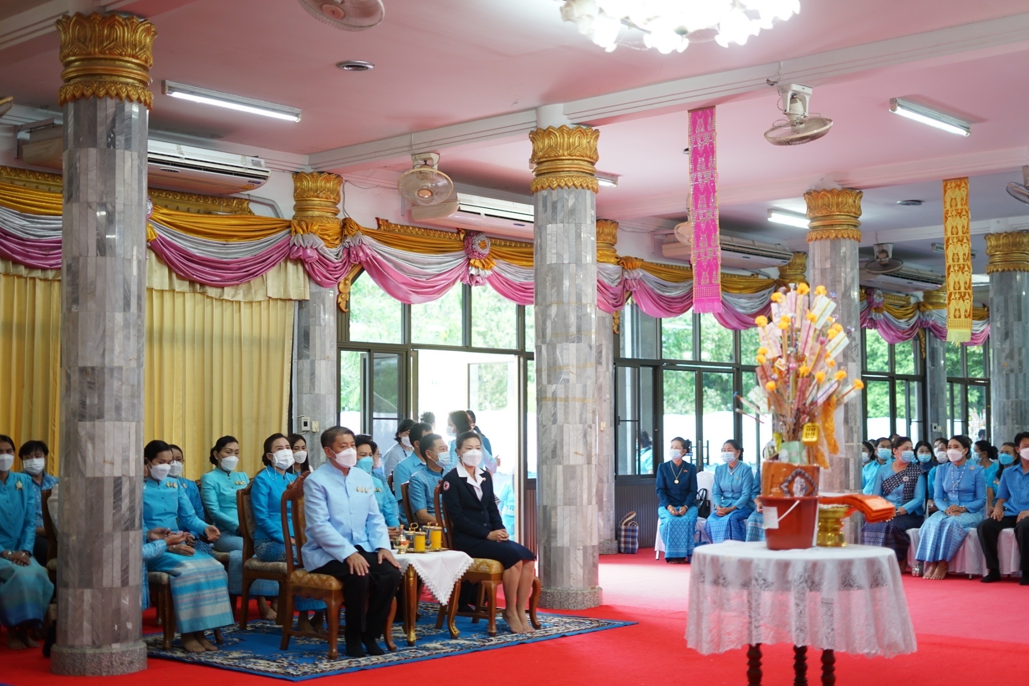 จังหวัดหนองคาย โดยสำนักงานพัฒนาชุมชนจังหวัดหนองคาย จัดกิจกรรมบริจาคโลหิตตามโครงการ “90 พรรษา 90 ล้านซีซีถวายราชสดุดี สมเด็จพระบรมราชชนนีพันปีหลวง”และกิจกรรมทอดผ้าป่า ภายใต้โครงการ “90 พรรษา 999 สมทบกองทุนศรัทธา ทุนปัญญา กองทุนแม่ของแผ่นดิน ทุนตั้งต้นแห่งความดีงาม” เฉลิมพระเกียรติ สมเด็จพระนางเจ้าสิริกิติ์ พระบรมราชินีนาถ พระบรมราชชนนีพันปีหลวง เนื่องในโอกาสมหามงคลเฉลิมพระชนมพรรษา 90 พรรษา 12 สิงหาคม 2565 