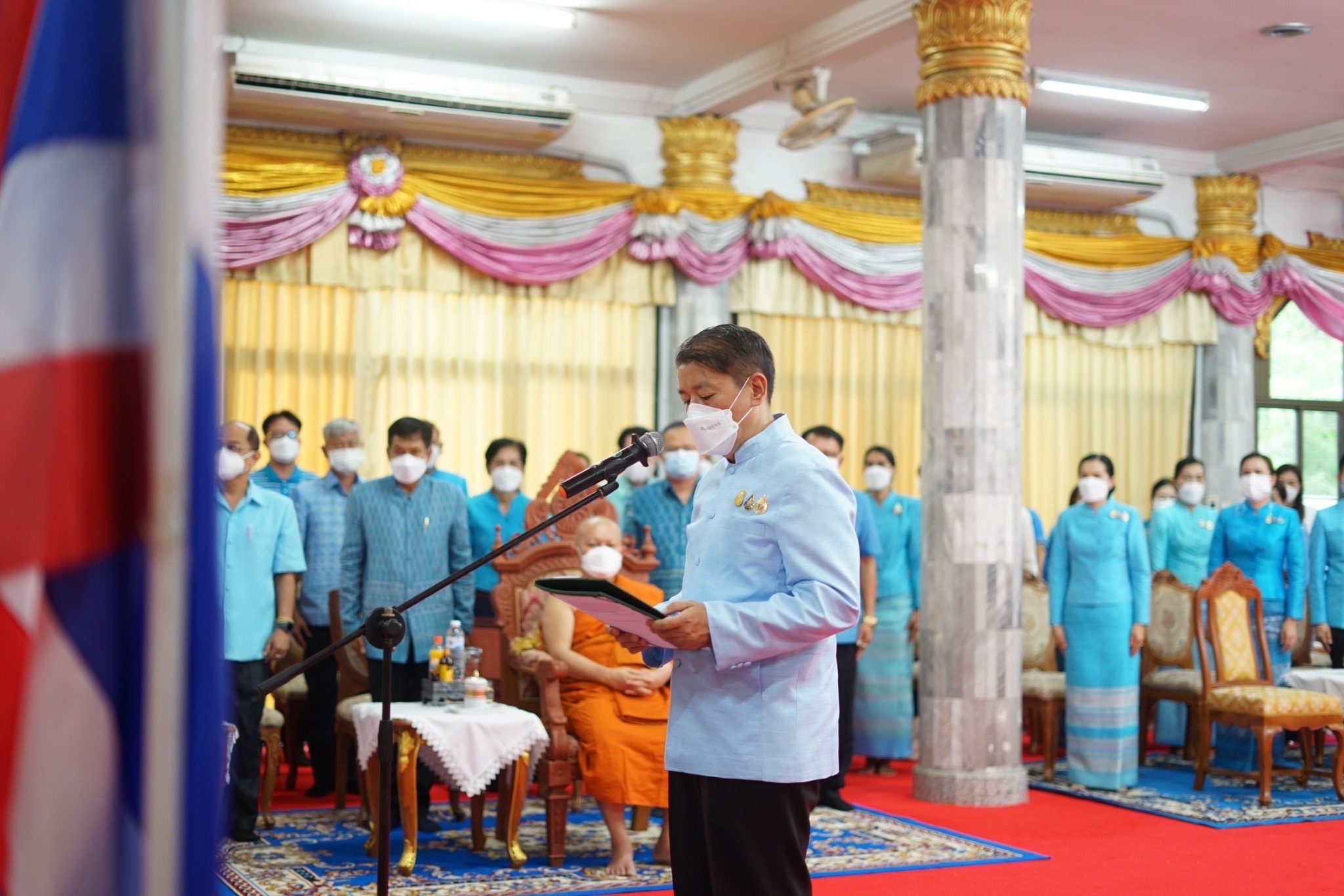 จังหวัดหนองคาย โดยสำนักงานพัฒนาชุมชนจังหวัดหนองคาย จัดกิจกรรมบริจาคโลหิตตามโครงการ “90 พรรษา 90 ล้านซีซีถวายราชสดุดี สมเด็จพระบรมราชชนนีพันปีหลวง”และกิจกรรมทอดผ้าป่า ภายใต้โครงการ “90 พรรษา 999 สมทบกองทุนศรัทธา ทุนปัญญา กองทุนแม่ของแผ่นดิน ทุนตั้งต้นแห่งความดีงาม” เฉลิมพระเกียรติ สมเด็จพระนางเจ้าสิริกิติ์ พระบรมราชินีนาถ พระบรมราชชนนีพันปีหลวง เนื่องในโอกาสมหามงคลเฉลิมพระชนมพรรษา 90 พรรษา 12 สิงหาคม 2565 