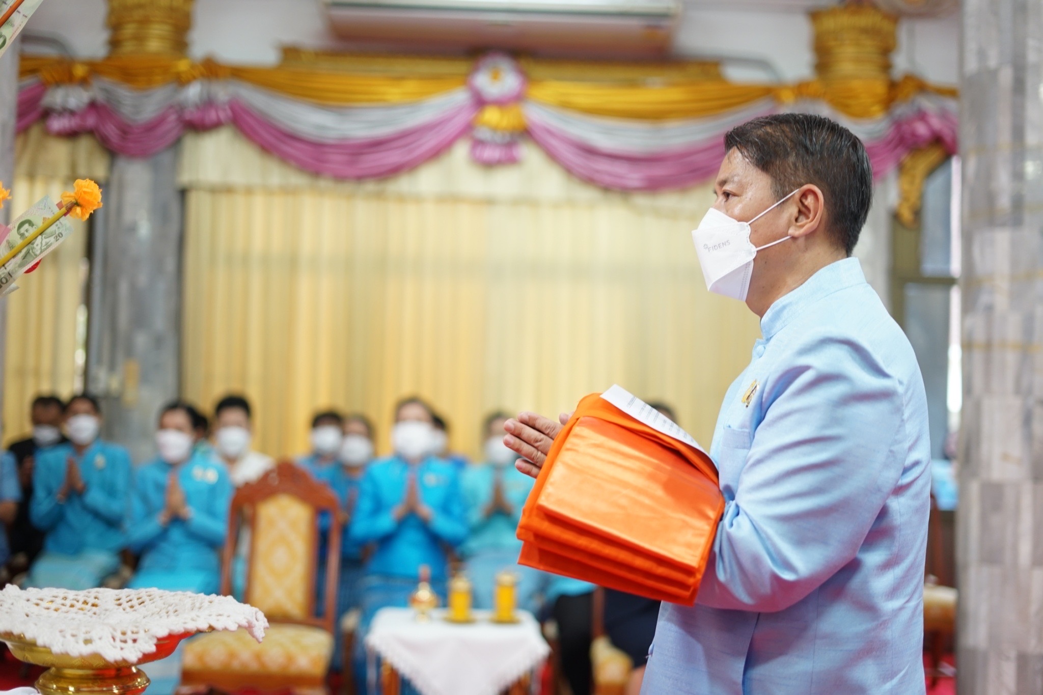 จังหวัดหนองคาย โดยสำนักงานพัฒนาชุมชนจังหวัดหนองคาย จัดกิจกรรมบริจาคโลหิตตามโครงการ “90 พรรษา 90 ล้านซีซีถวายราชสดุดี สมเด็จพระบรมราชชนนีพันปีหลวง”และกิจกรรมทอดผ้าป่า ภายใต้โครงการ “90 พรรษา 999 สมทบกองทุนศรัทธา ทุนปัญญา กองทุนแม่ของแผ่นดิน ทุนตั้งต้นแห่งความดีงาม” เฉลิมพระเกียรติ สมเด็จพระนางเจ้าสิริกิติ์ พระบรมราชินีนาถ พระบรมราชชนนีพันปีหลวง เนื่องในโอกาสมหามงคลเฉลิมพระชนมพรรษา 90 พรรษา 12 สิงหาคม 2565 