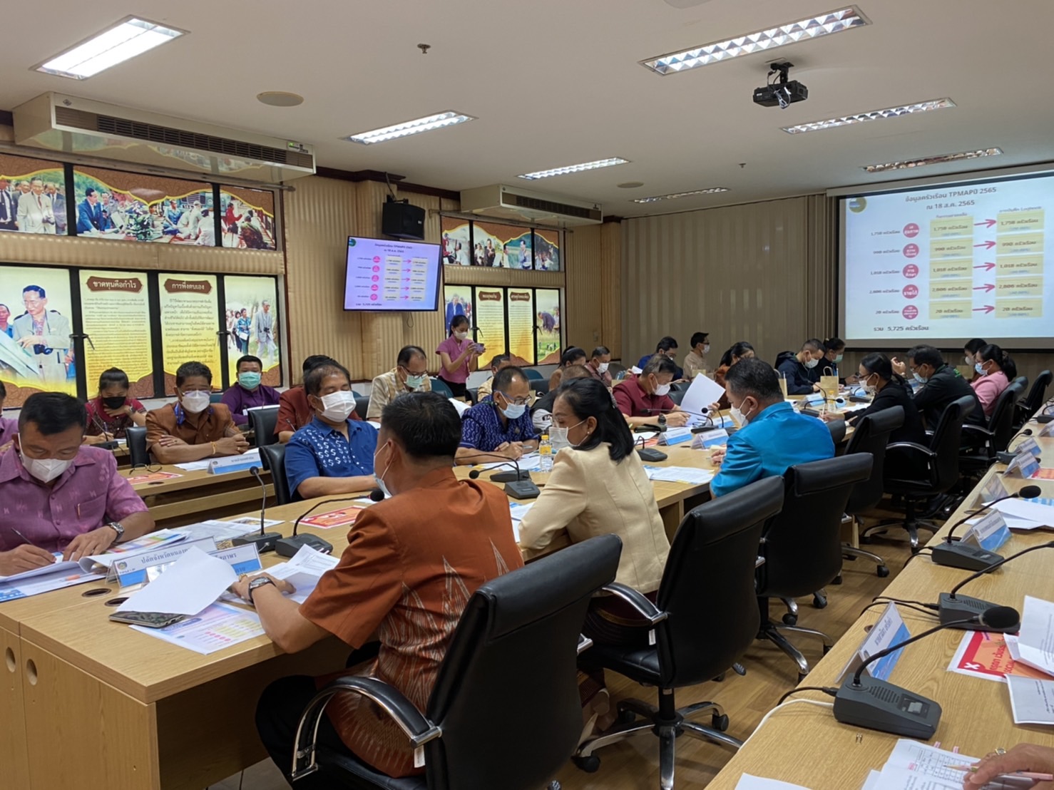 จังหวัดหนองคาย ประชุมคณะกรรมการบริหารศูนย์อำนวยการขจัดความยากจนและพัฒนาคนทุกช่วงวัยอย่างยั่งยืนตามหลักปรัชญาของเศรษฐกิจพอเพียงจังหวัดหนองคาย (คจพ.จ.) ครั้งที่ 4/2565