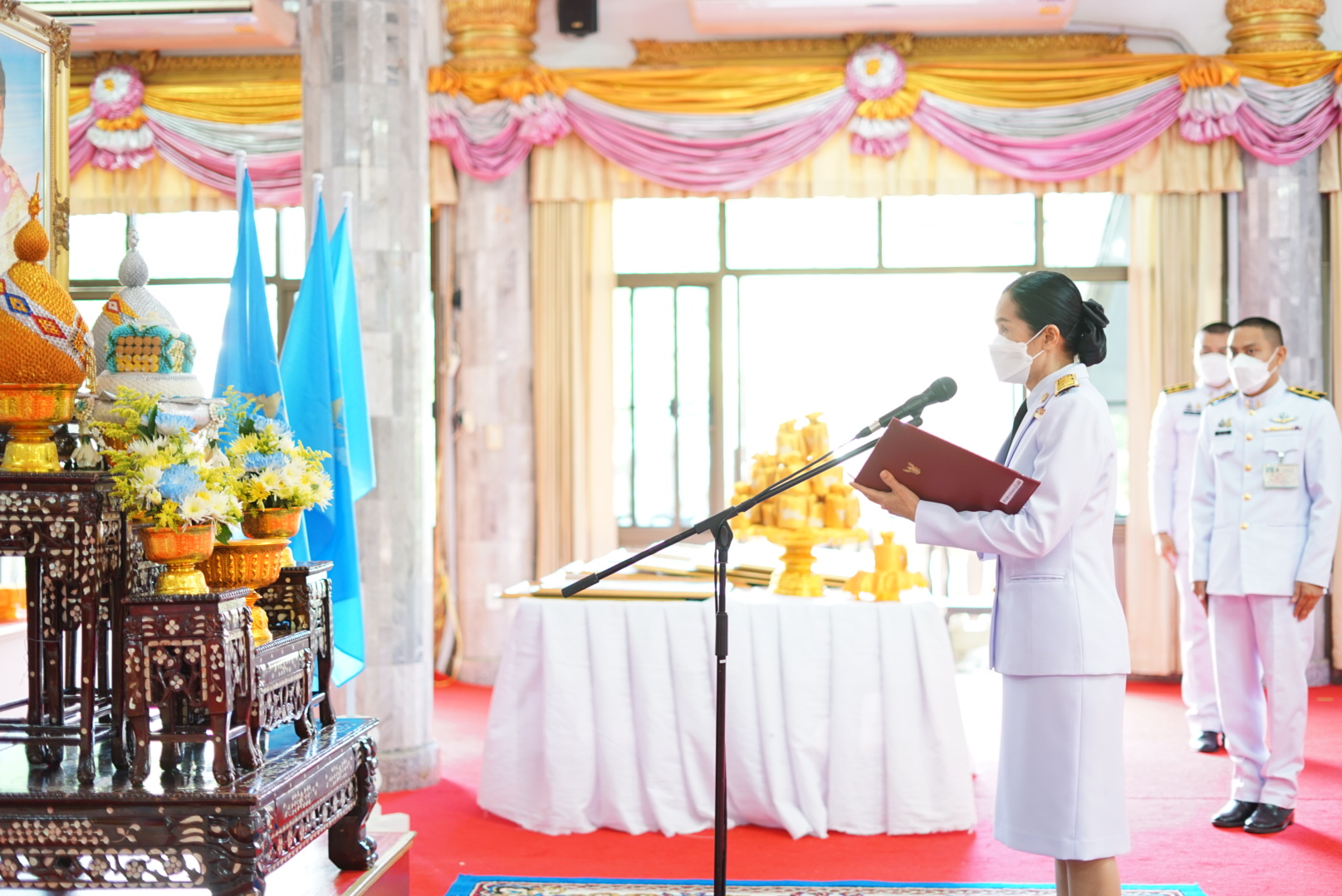 พช.หนองคาย จัดพิธีมอบเงินพระราชทานขวัญถุงกองทุนแม่ของแผ่นดิน ประจำปี 2564 และ 2565