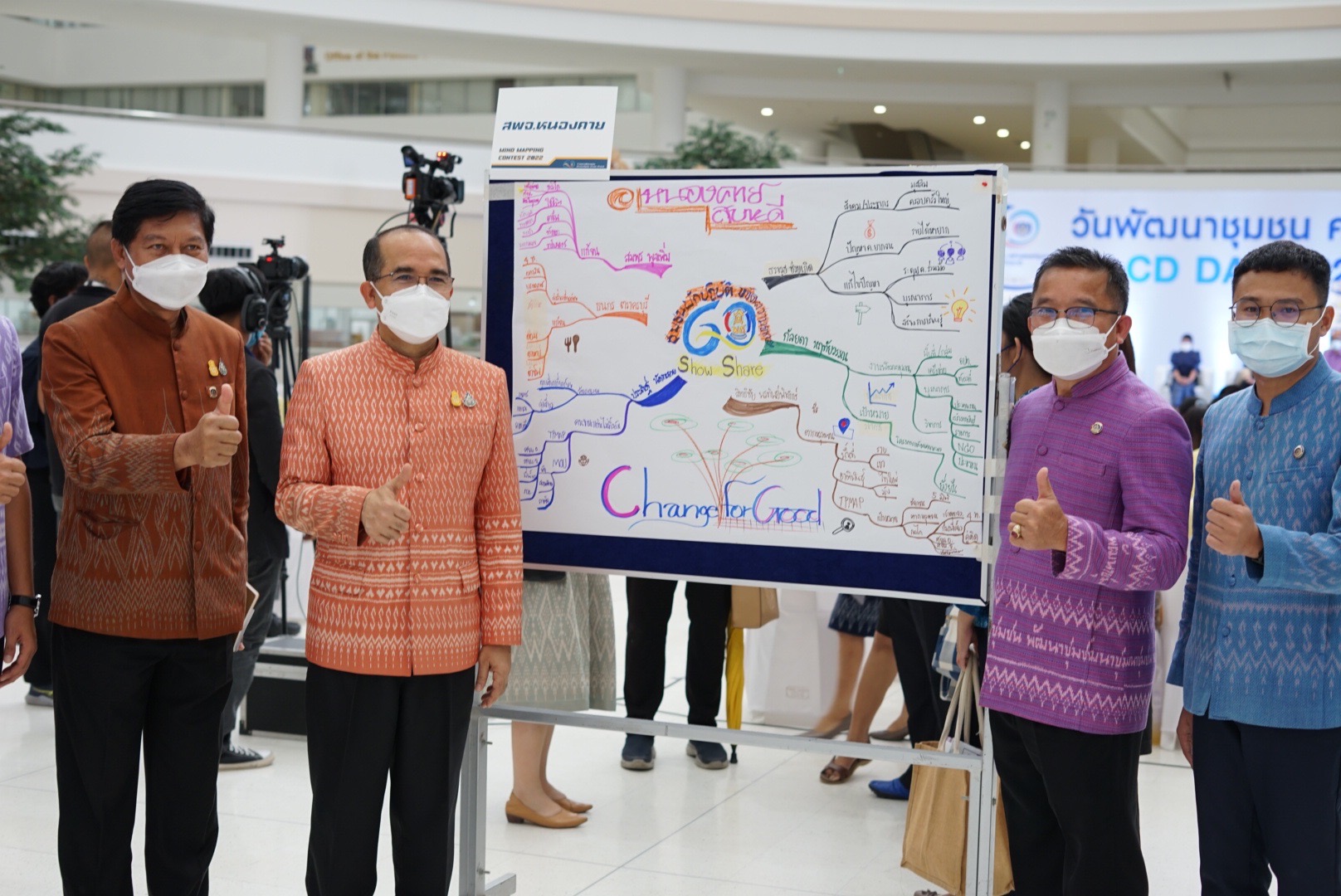 พัฒนาชุมชนหนองคาย ร่วมงานวันพัฒนาชุมชน 2565 ครั้งที่ 11 วันสุดท้าย พร้อมคว้ารางวัลชมเชย การประกวด Mind Mapping Contest 2022