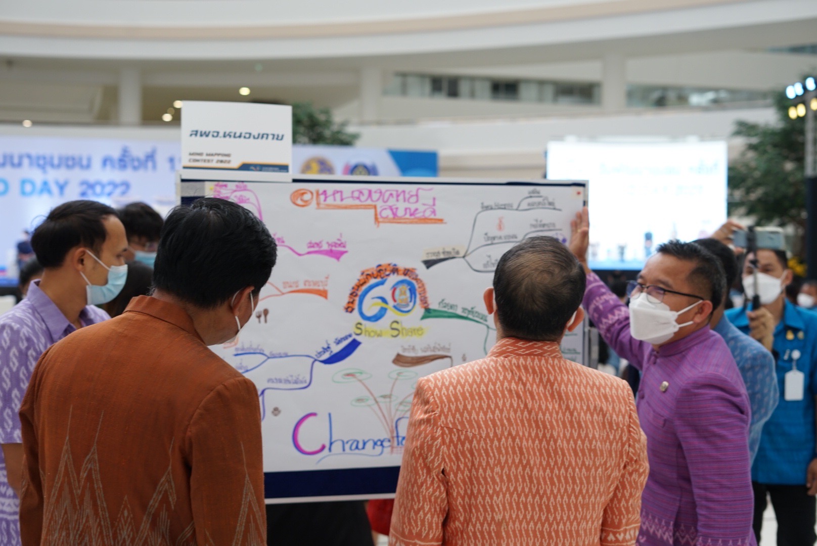 พัฒนาชุมชนหนองคาย ร่วมงานวันพัฒนาชุมชน 2565 ครั้งที่ 11 วันสุดท้าย พร้อมคว้ารางวัลชมเชย การประกวด Mind Mapping Contest 2022