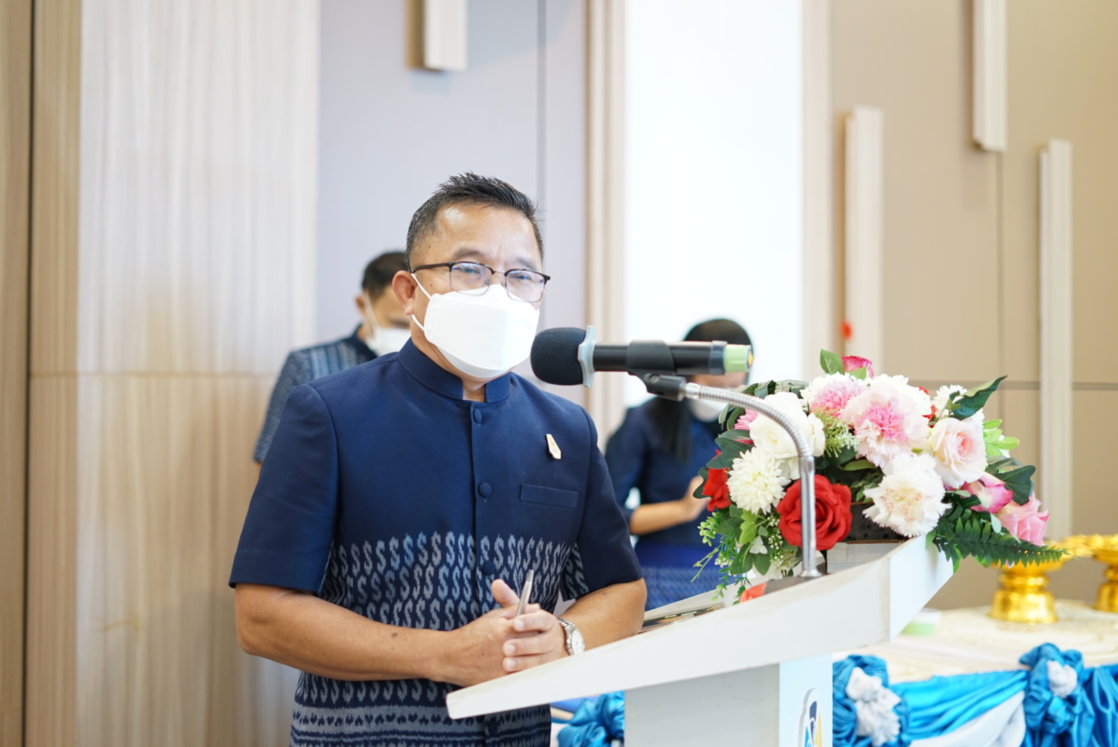 พช.หนองคาย จัดกิจกรรมทำบุญเนื่องในโอกาสวันคล้ายวันก่อตั้งกรมการพัฒนาชุมชน ครบรอบ 60 ปี