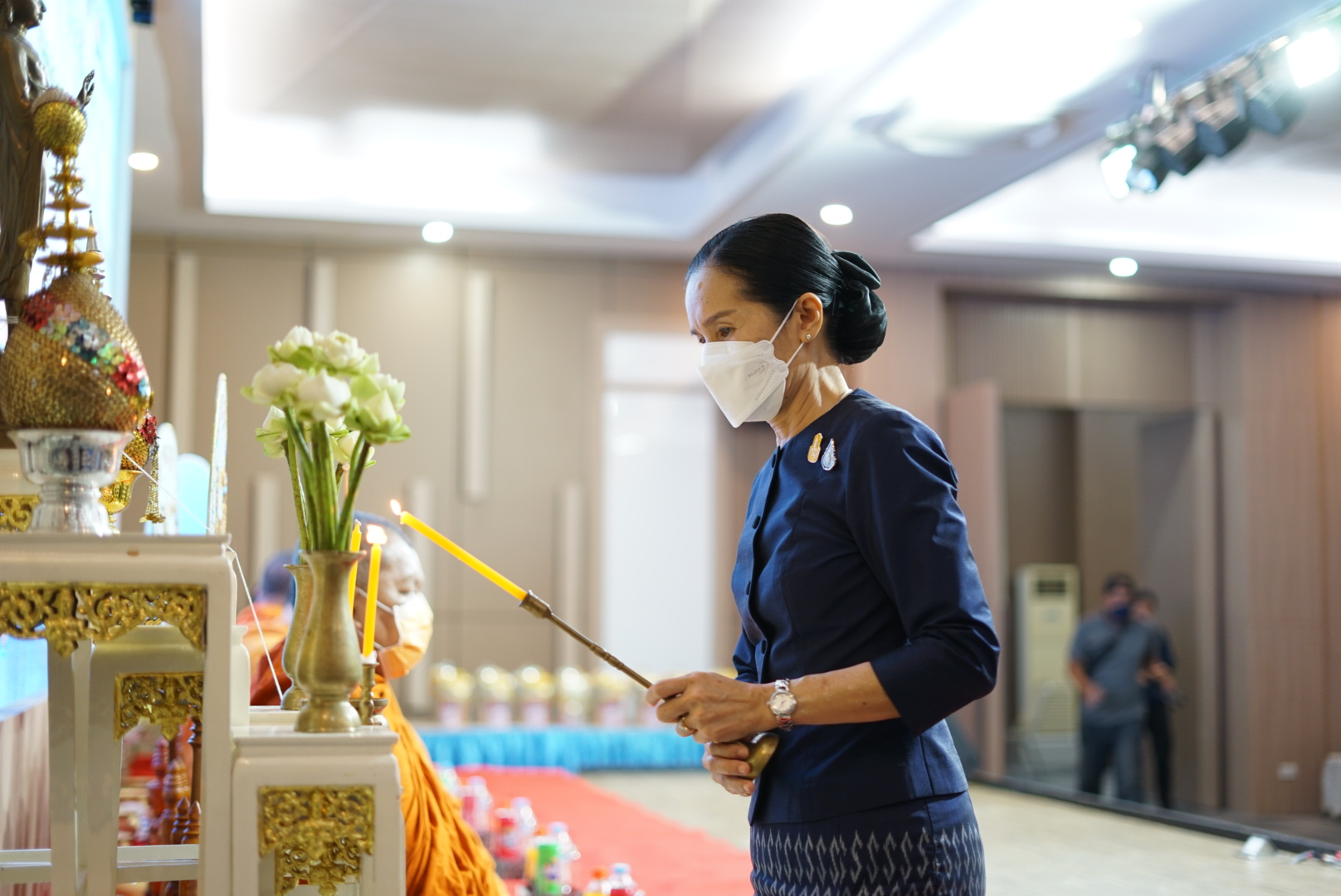 พช.หนองคาย จัดกิจกรรมทำบุญเนื่องในโอกาสวันคล้ายวันก่อตั้งกรมการพัฒนาชุมชน ครบรอบ 60 ปี