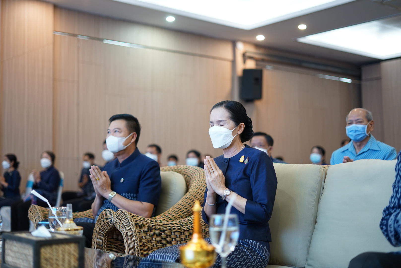 พช.หนองคาย จัดกิจกรรมทำบุญเนื่องในโอกาสวันคล้ายวันก่อตั้งกรมการพัฒนาชุมชน ครบรอบ 60 ปี