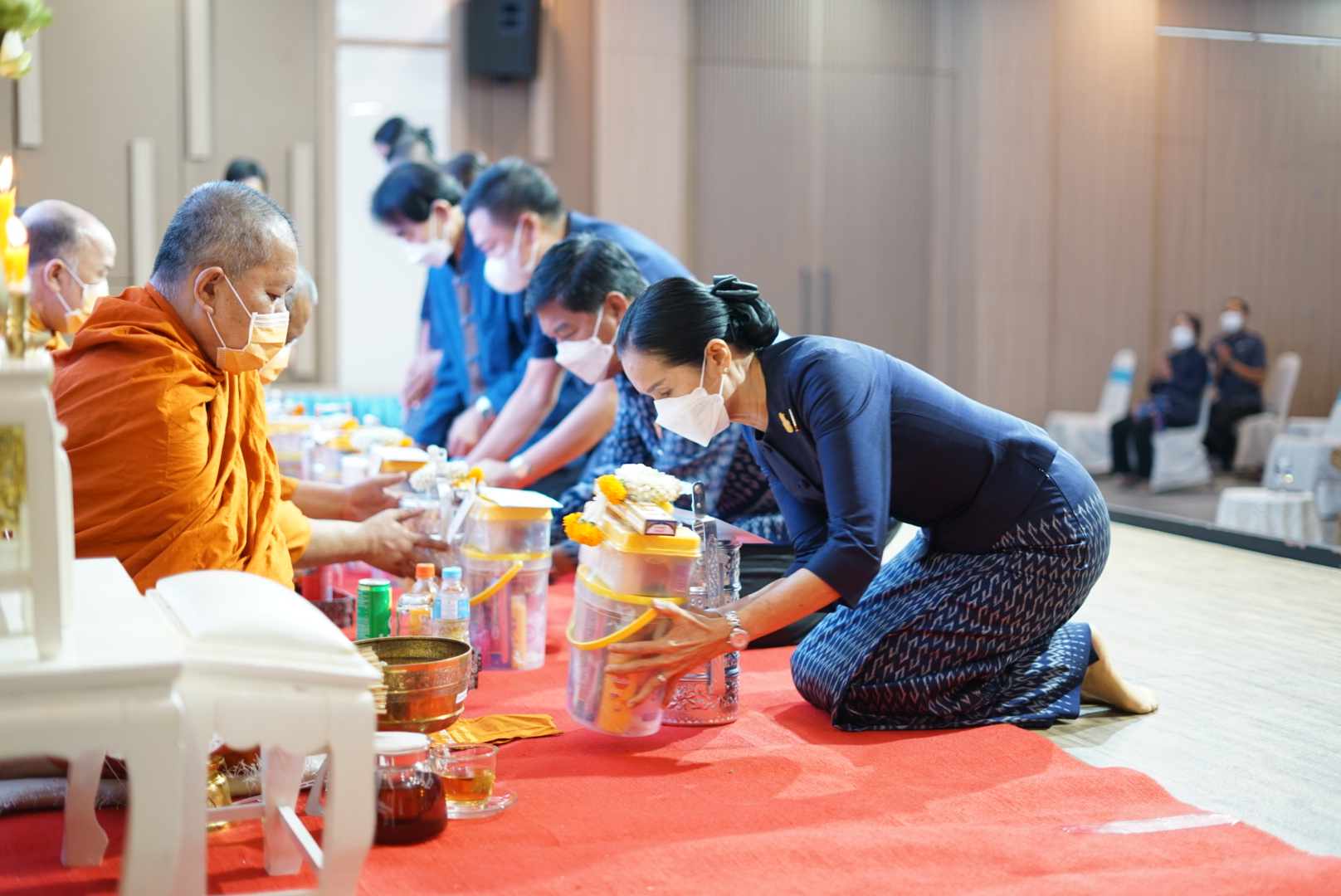 พช.หนองคาย จัดกิจกรรมทำบุญเนื่องในโอกาสวันคล้ายวันก่อตั้งกรมการพัฒนาชุมชน ครบรอบ 60 ปี