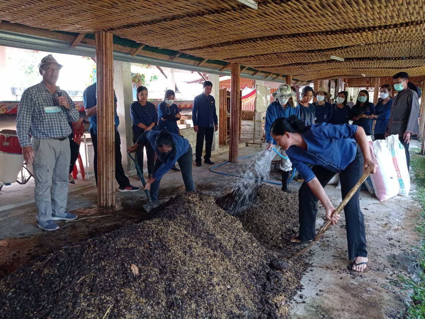 พช.หนองคาย ฝึกปฏิบัติการสร้างความมั่นคงทางอาหาร ในพื้นที่ 30 ตารางวา เรียนรู้การใช้พื้นที่ที่มีอย่างจำกัดให้เกิดประโยชน์สูงสุด ในการสร้างความมั่นคงทางอาหารให้กับครัวเรือน