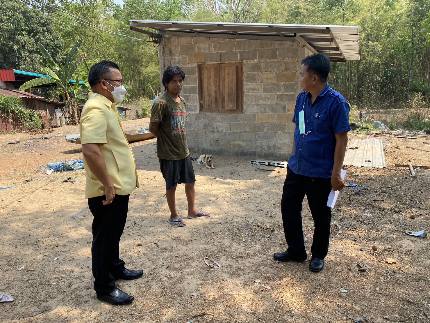 พช.หนองคาย ติตตามและสนับสนุนการดำเนินงานโครงการบ้านห่วงใยจากใจ GLO