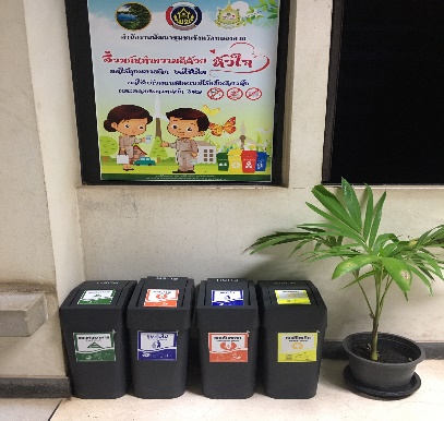 กิจกรรมคัดแยกขยะมูลฝอยในหน่วยงาน