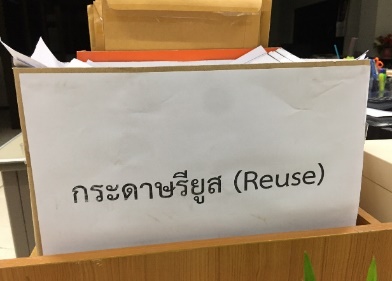 กิจกรรมคัดแยกขยะมูลฝอยในหน่วยงาน