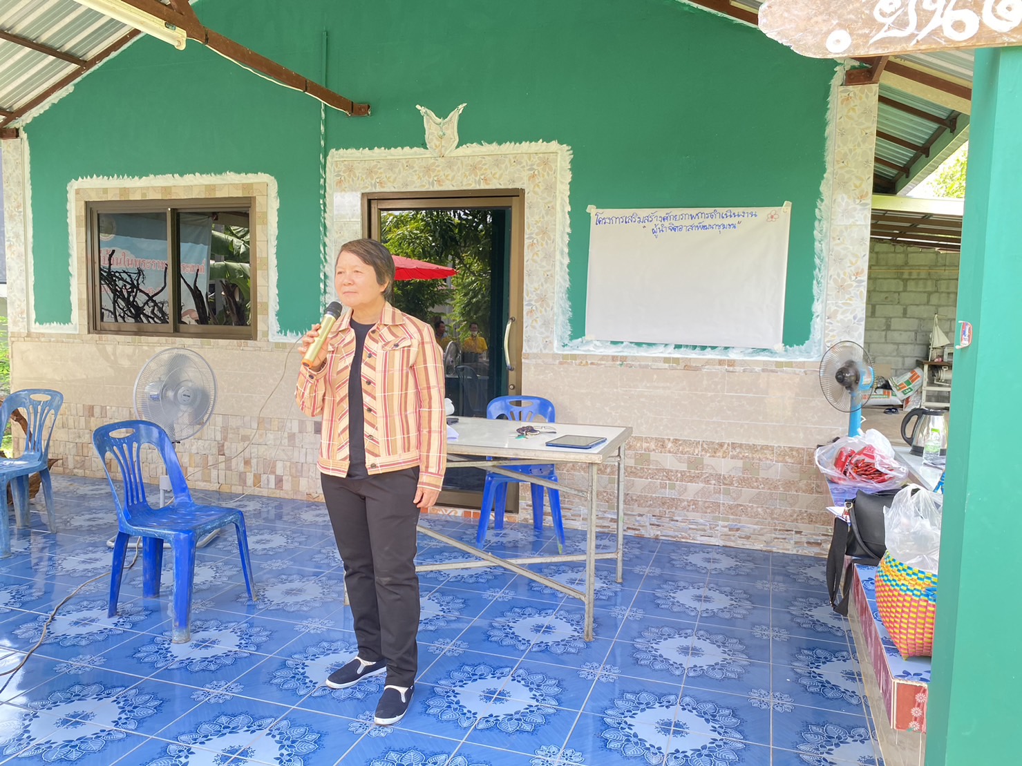 พช. หนองคาย : ดำเนินโครงการเสริมสร้างศักยภาพการดำเนินงานผู้นำจิตอาสาพัฒนาชุมชน