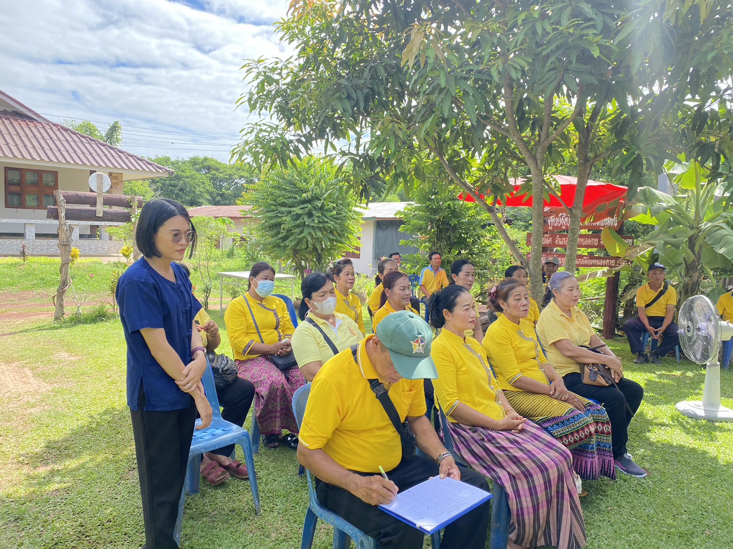 พช. หนองคาย : ดำเนินโครงการเสริมสร้างศักยภาพการดำเนินงานผู้นำจิตอาสาพัฒนาชุมชน