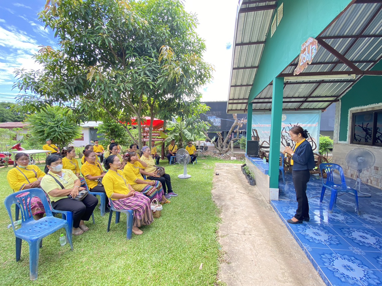 พช. หนองคาย : ดำเนินโครงการเสริมสร้างศักยภาพการดำเนินงานผู้นำจิตอาสาพัฒนาชุมชน