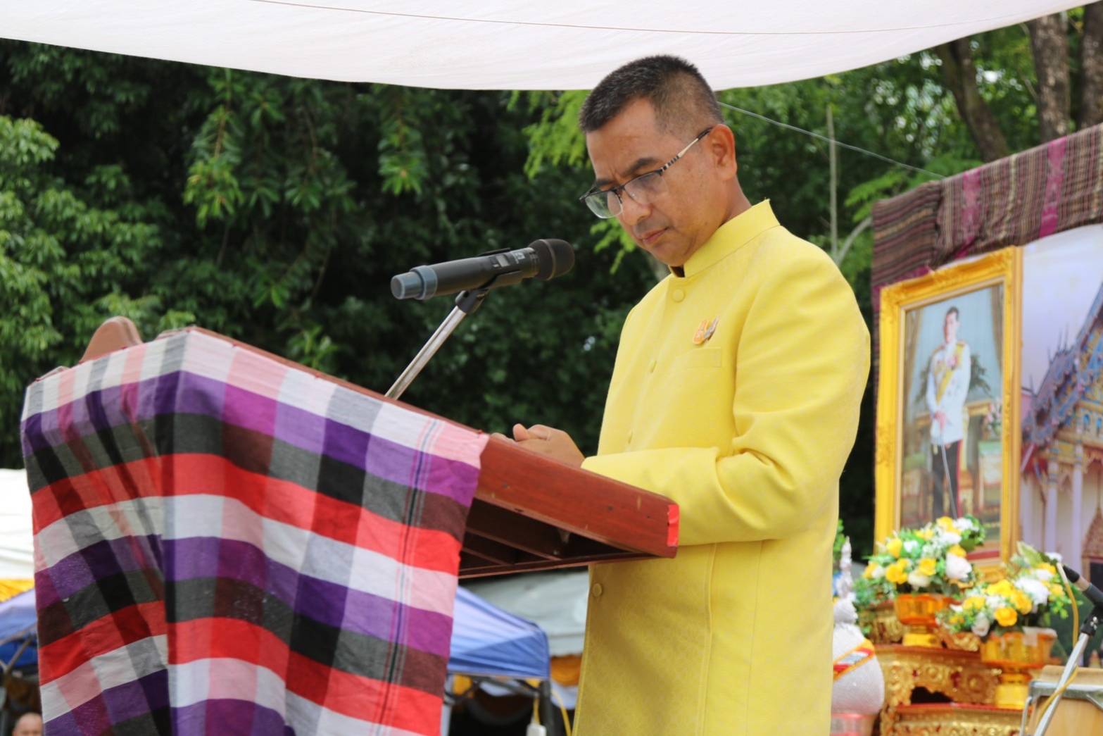 พช.หนองคาย ร่วมพิธีเปิดกิจกรรมส่งเสริมการแสดงศิลปวัฒนธรรม การสาธิตและแสดงผลิตภัณฑ์ทางวัฒนธรรม เพื่อเฉลิมพระเกียรติพระบาทสมเด็จพระเจ้าอยู่หัว เนื่องในโอกาสวันเฉลิมพระชนพรรษา 28 กรกฎาคม 2566