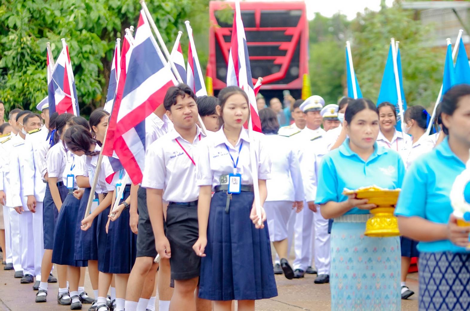 พิธีมอบเงินขวัญถุงพระราชทานกองทุนแม่ของแผ่นดิน บ้านดอนขม อำเภอท่าบ่อ