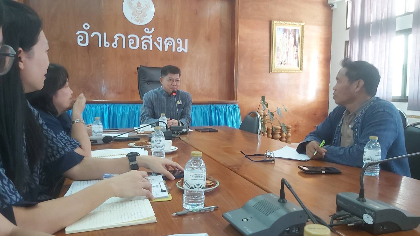 พช.หนองคาย ลงพื้นที่นิเทศติดตามการดำเนินงาน สำนักงานพัฒนาชุมชนอำเภอสังคม จังหวัดหนองคาย