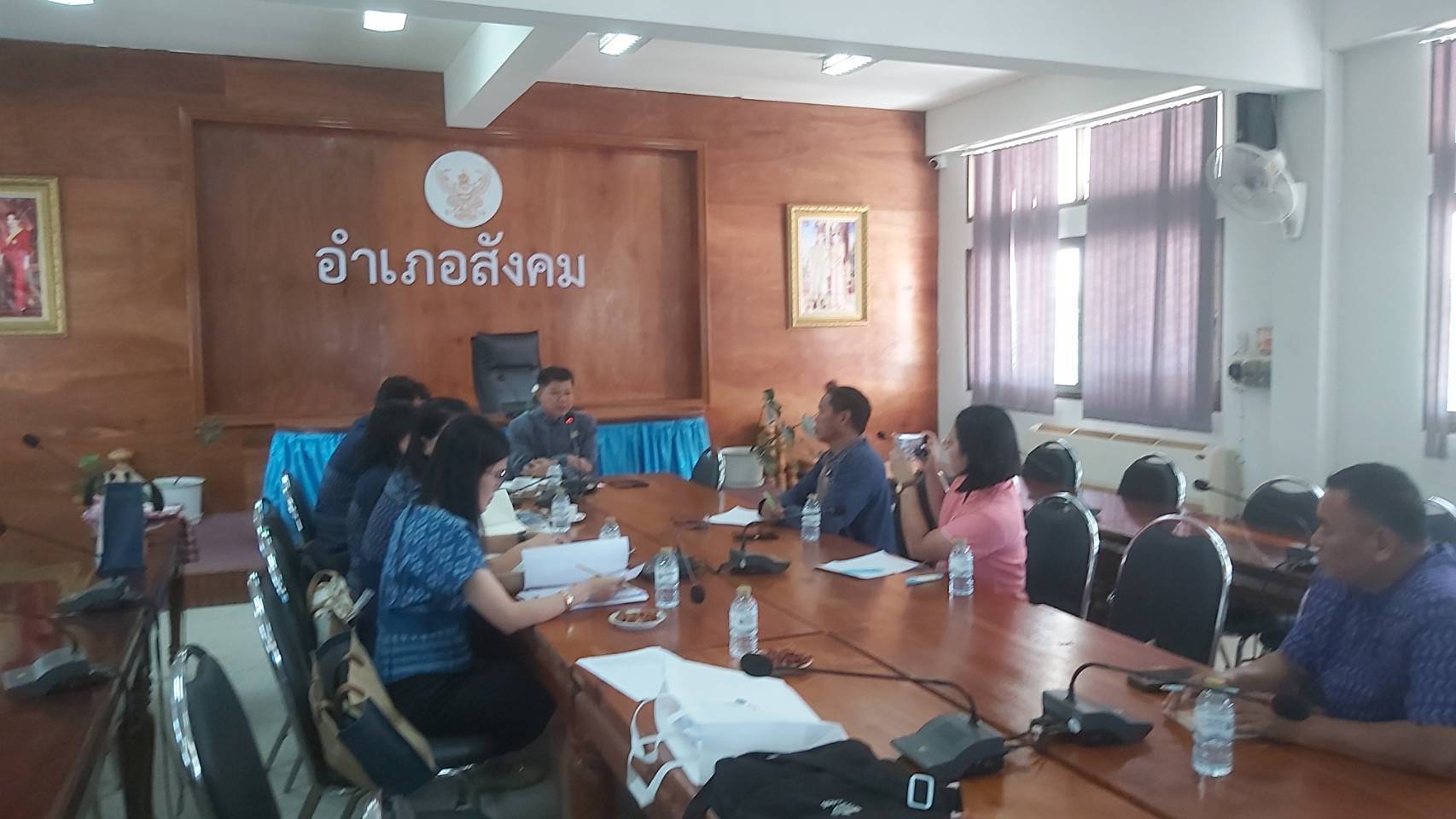 พช.หนองคาย ลงพื้นที่นิเทศติดตามการดำเนินงาน สำนักงานพัฒนาชุมชนอำเภอสังคม จังหวัดหนองคาย