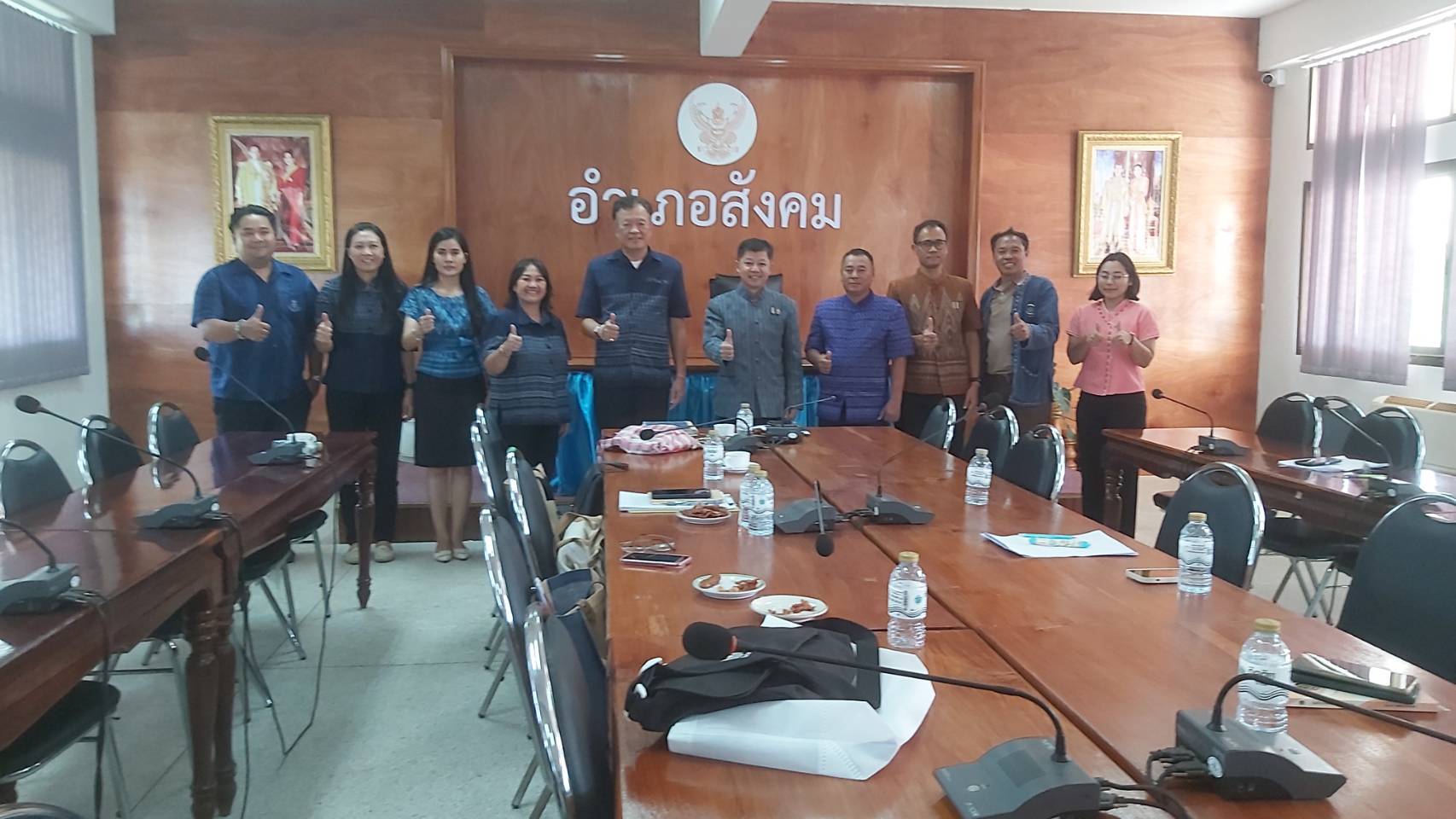 พช.หนองคาย ลงพื้นที่นิเทศติดตามการดำเนินงาน สำนักงานพัฒนาชุมชนอำเภอสังคม จังหวัดหนองคาย