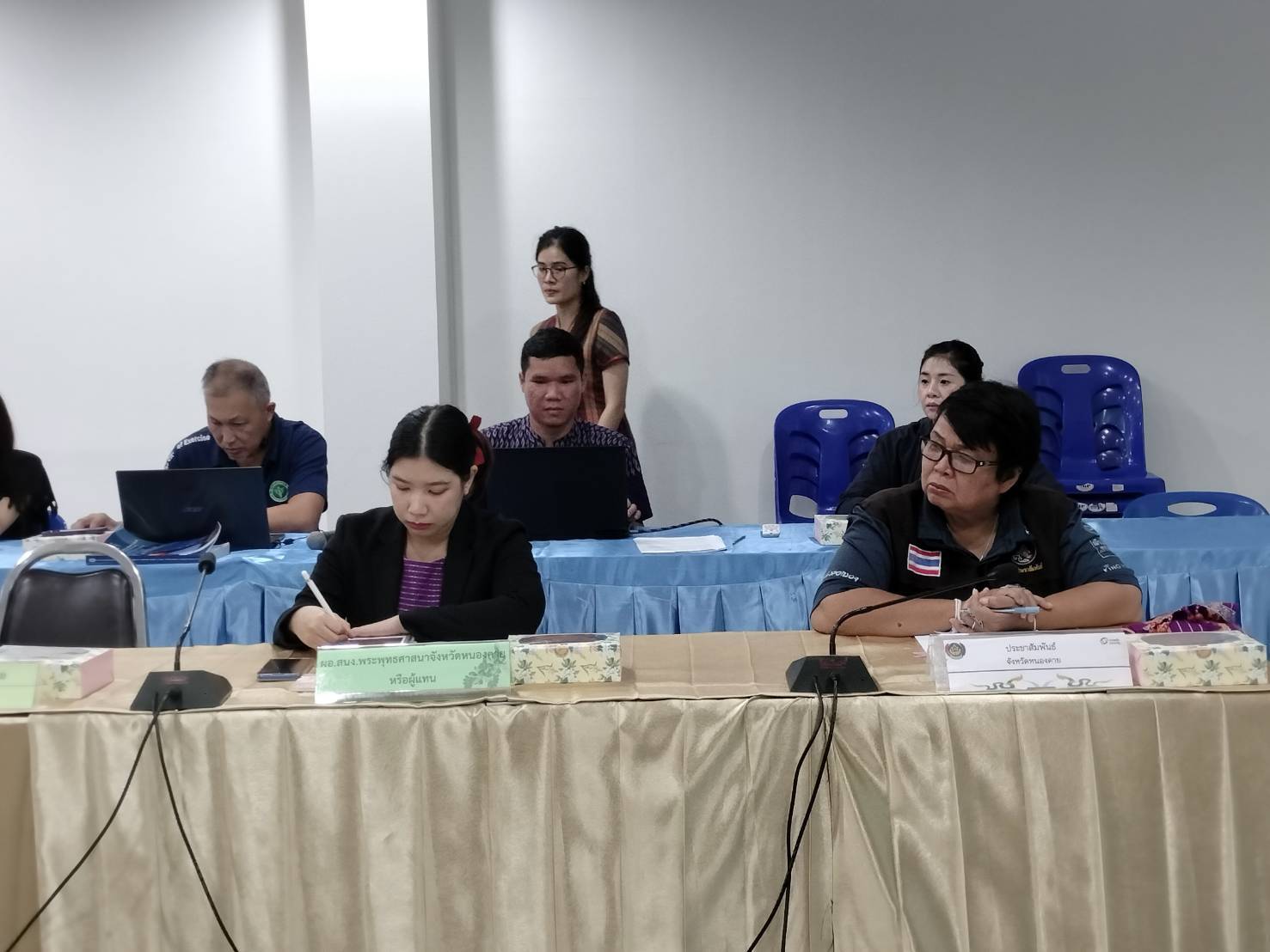 พช.หนองคาย ประชุมคณะทำงานบริหารการจัดเก็บข้อมูลความจำเป็นพื้นฐาน (จปฐ.) ข้อมูลพื้นฐานระดับหมู่บ้าน (กชช.2ค) ด้วยเครื่องมืออิเล็กทรอนิกส์ ระดับจังหวัด ปี 2566