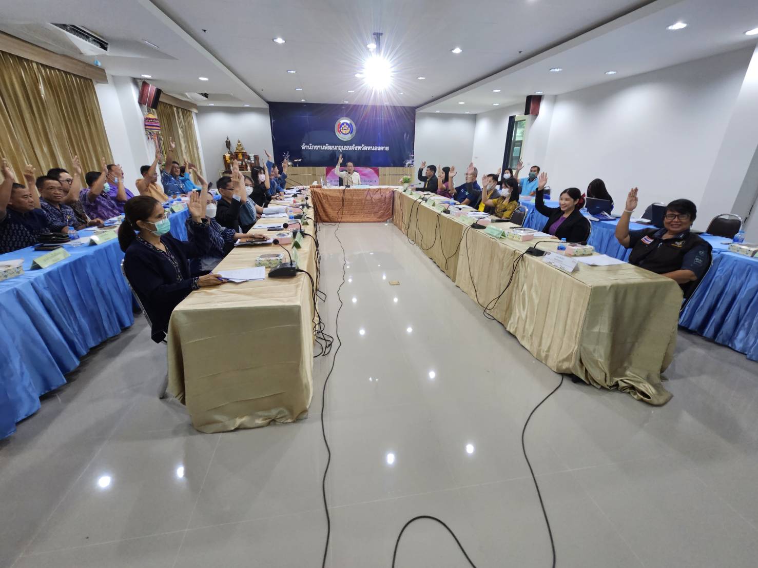 พช.หนองคาย ประชุมคณะทำงานบริหารการจัดเก็บข้อมูลความจำเป็นพื้นฐาน (จปฐ.) ข้อมูลพื้นฐานระดับหมู่บ้าน (กชช.2ค) ด้วยเครื่องมืออิเล็กทรอนิกส์ ระดับจังหวัด ปี 2566