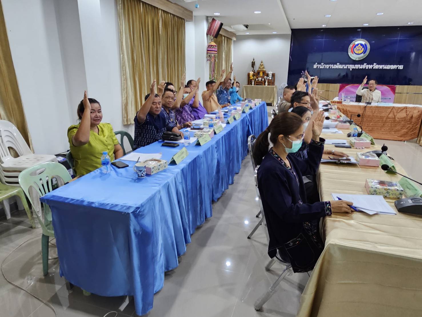 พช.หนองคาย ประชุมคณะทำงานบริหารการจัดเก็บข้อมูลความจำเป็นพื้นฐาน (จปฐ.) ข้อมูลพื้นฐานระดับหมู่บ้าน (กชช.2ค) ด้วยเครื่องมืออิเล็กทรอนิกส์ ระดับจังหวัด ปี 2566