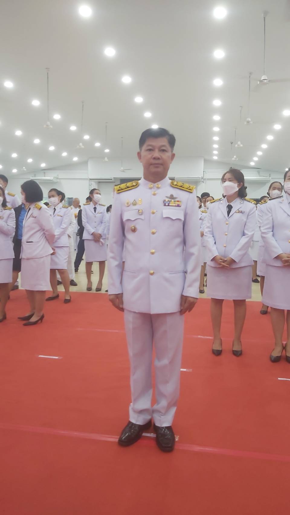 พช.หนองคาย ร่วมพิธีถวายเครื่องราชสักการะ วางพานพุ่ม และพิธีจุดเทียนชัยถวายพระพรชัยมงคล สมเด็จพระนางเจ้าสิริกิตติ์ พระบรมราชินีนาถ พระบรมราชชนนีพันปีหลวง เนื่องในโอกาสมหามงคลเฉลิมพระชนมพรรษา 91 พรรษา 12 สิงหาคม 2566