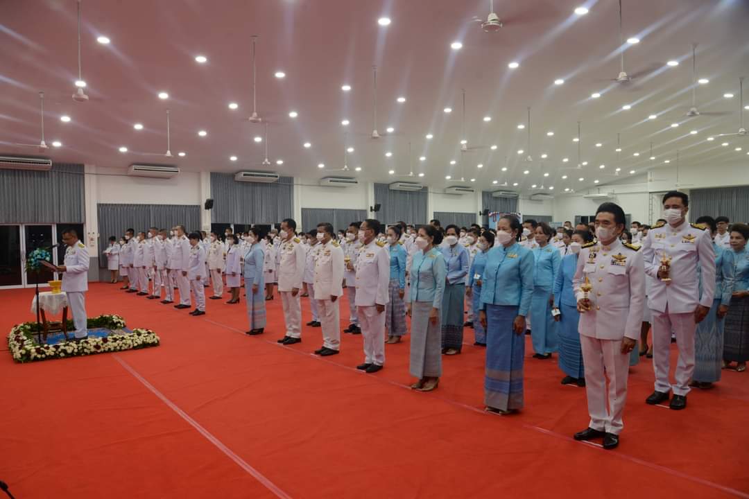 พช.หนองคาย ร่วมพิธีถวายเครื่องราชสักการะ วางพานพุ่ม และพิธีจุดเทียนชัยถวายพระพรชัยมงคล สมเด็จพระนางเจ้าสิริกิตติ์ พระบรมราชินีนาถ พระบรมราชชนนีพันปีหลวง เนื่องในโอกาสมหามงคลเฉลิมพระชนมพรรษา 91 พรรษา 12 สิงหาคม 2566