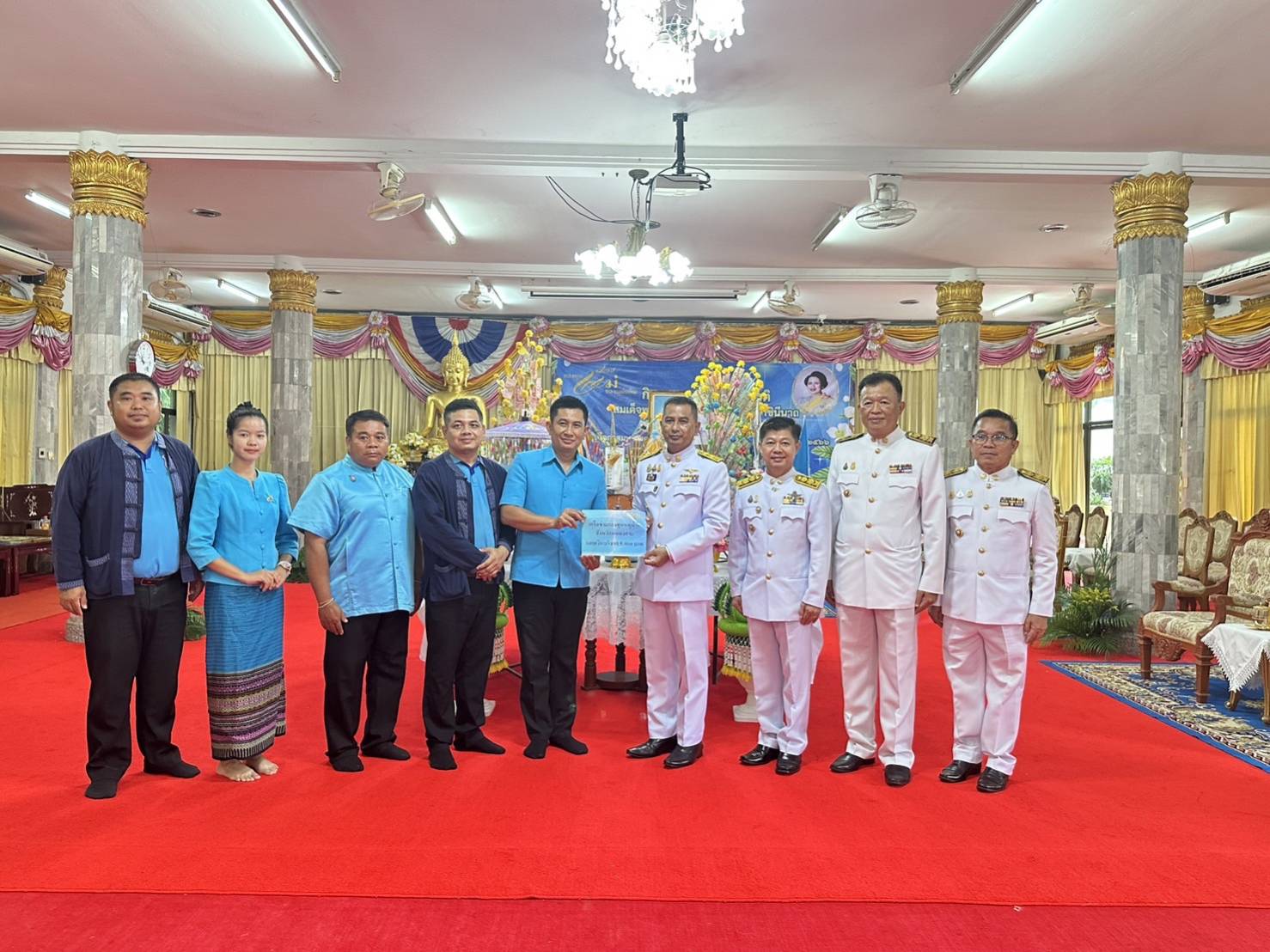 จังหวัดหนองคาย จัดพิธีมอบเงินพระราชทานขวัญถุงกองทุนแม่ของแผ่นดิน และกิจกรรมทอดผ้าป่าเฉลิมพระเกียรติ สมเด็จพระนางเจ้าสิริกิติ์ พระบรมราชินีนาถ พระบรมราชชนนีพันปีหลวง เนื่องในโอกาสมหามงคลเฉลิมพระชนมพรรษา 91 พรรษา 12 สิงหาคม 2566