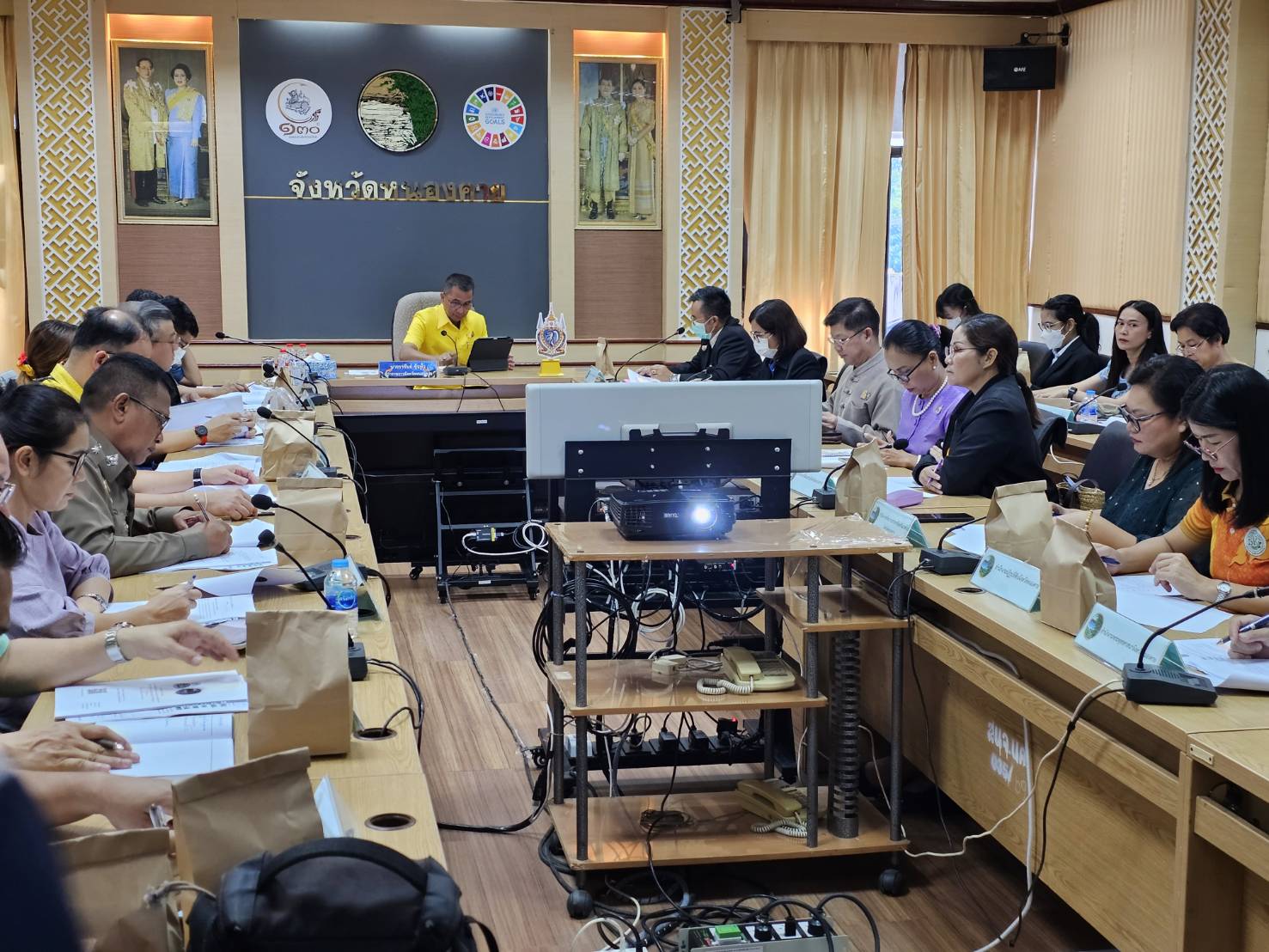 พช.หนองคาย ร่วมการประชุมคณะกรรมการผลักดันการดำเนินงานตามแผนแม่บทภายใต้ยุทธศาสตร์ชาติ ประเด็นการต่อต้านการทุจริตและประพฤติมิชอบจังหวัดหนองคาย ครั้งที่ 3/2566