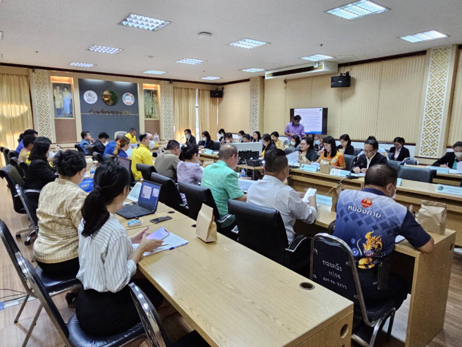 พช.หนองคาย ร่วมการประชุมคณะกรรมการผลักดันการดำเนินงานตามแผนแม่บทภายใต้ยุทธศาสตร์ชาติ ประเด็นการต่อต้านการทุจริตและประพฤติมิชอบจังหวัดหนองคาย ครั้งที่ 3/2566
