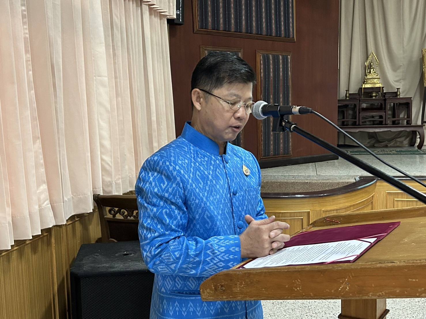 จังหวัดหนองคาย ดำเนินโครงการกองทุนแม่ของแผ่นดิน กิจกรรมประชุมเชิงปฏิบัติการเพิ่มศักยภาพของคณะกรรมการกองทุนแม่ของแผ่นดินจังหวัดหนองคาย