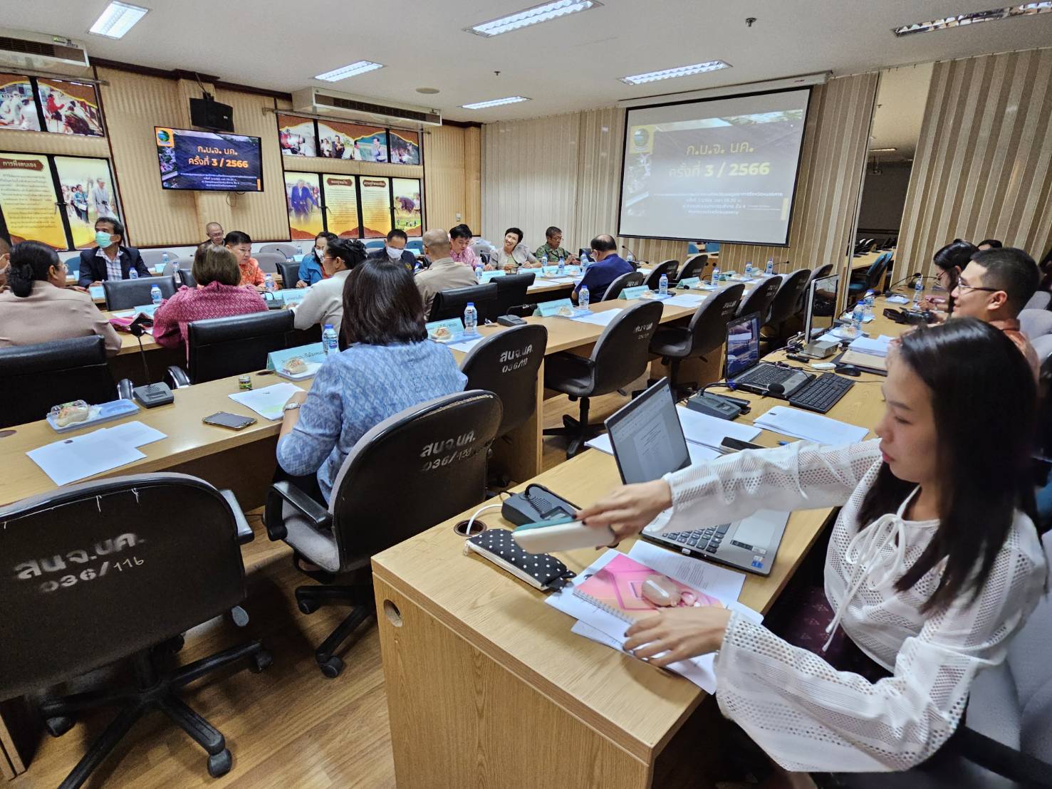 พช.หนองคาย ร่วมการประชุมคณะกรรมการบริหารงานจังหวัดแบบบูรณาการจังหวัดหนองคาย (ก.บ.จ.นค.) ครั้งที่ 3/2566