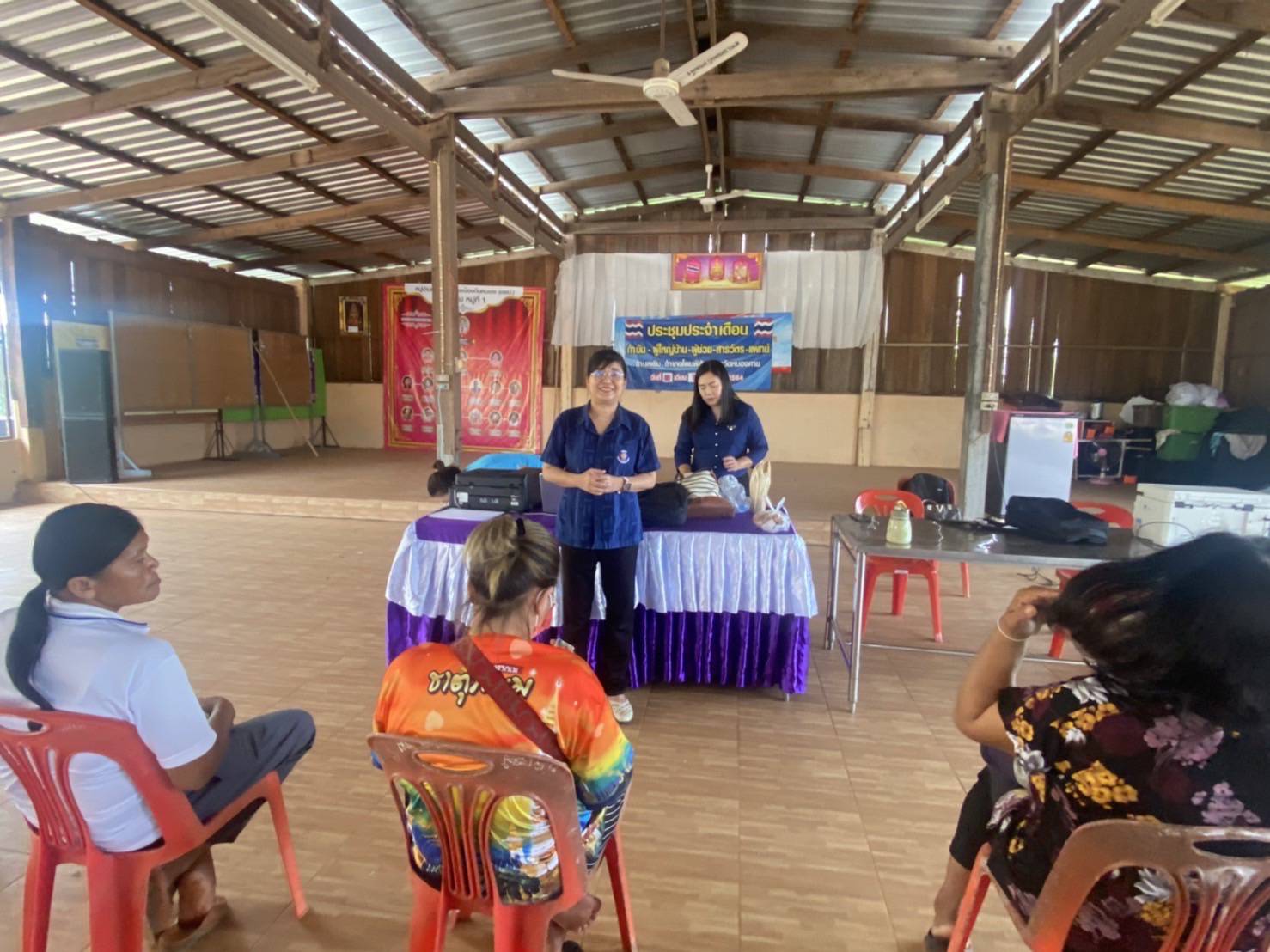 กองทุนพัฒนาบทบาทสตรีจังหวัดหนองคาย ลงพื้นที่ดำเนินการตามมาตรการลดความเดือดร้อน