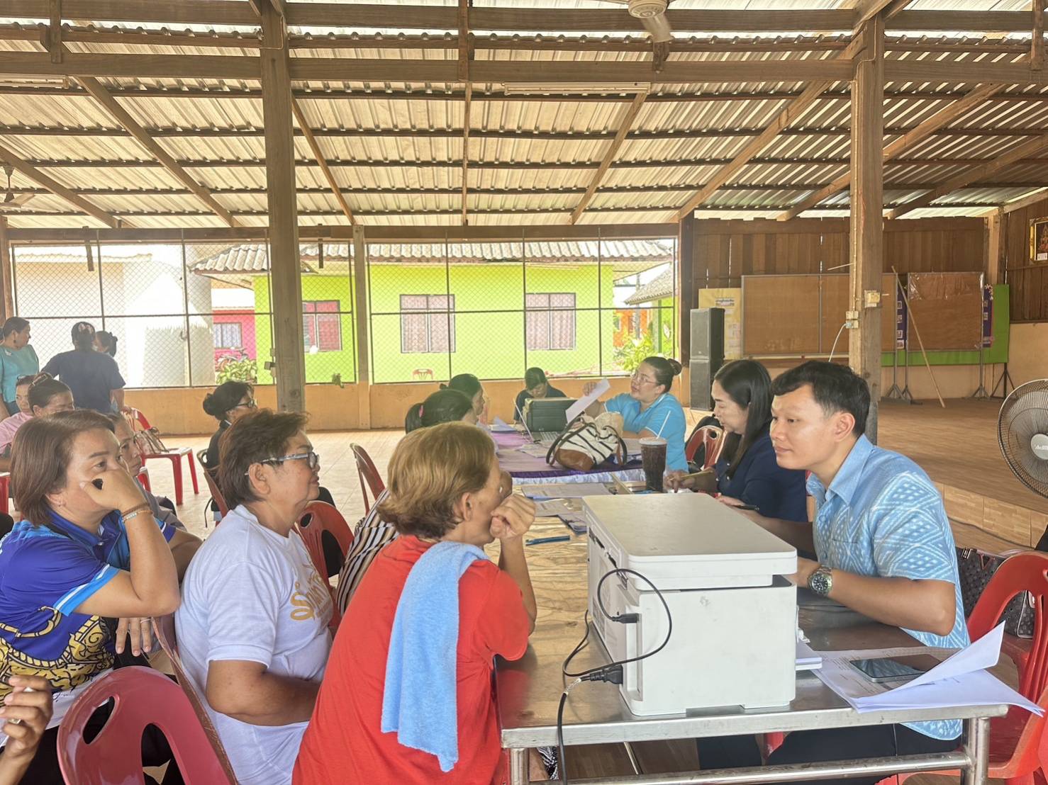 กองทุนพัฒนาบทบาทสตรีจังหวัดหนองคาย ลงพื้นที่ดำเนินการตามมาตรการลดความเดือดร้อน