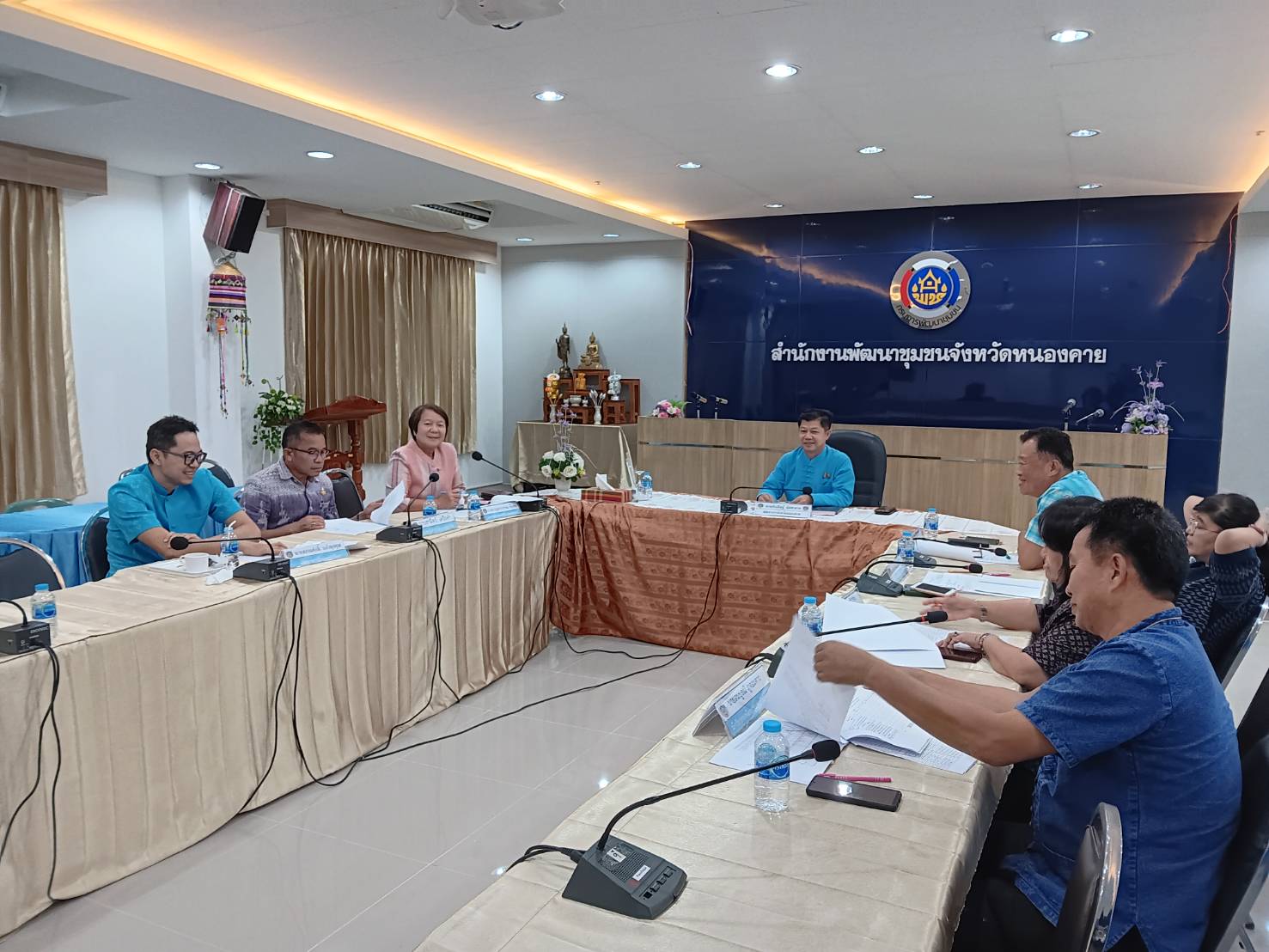 พช.หนองคาย จัดประชุมคณะทำงานพิจารณาจัดทำข้อตกลงการปฏิบัติราชการและผลการประเมินผลการปฏิบัติราชการสังกัดกรมการพัฒนาชุมชน จังหวัดหนองคาย รอบที่ 2 ประจำปีงบประมาณ พ.ศ.2566