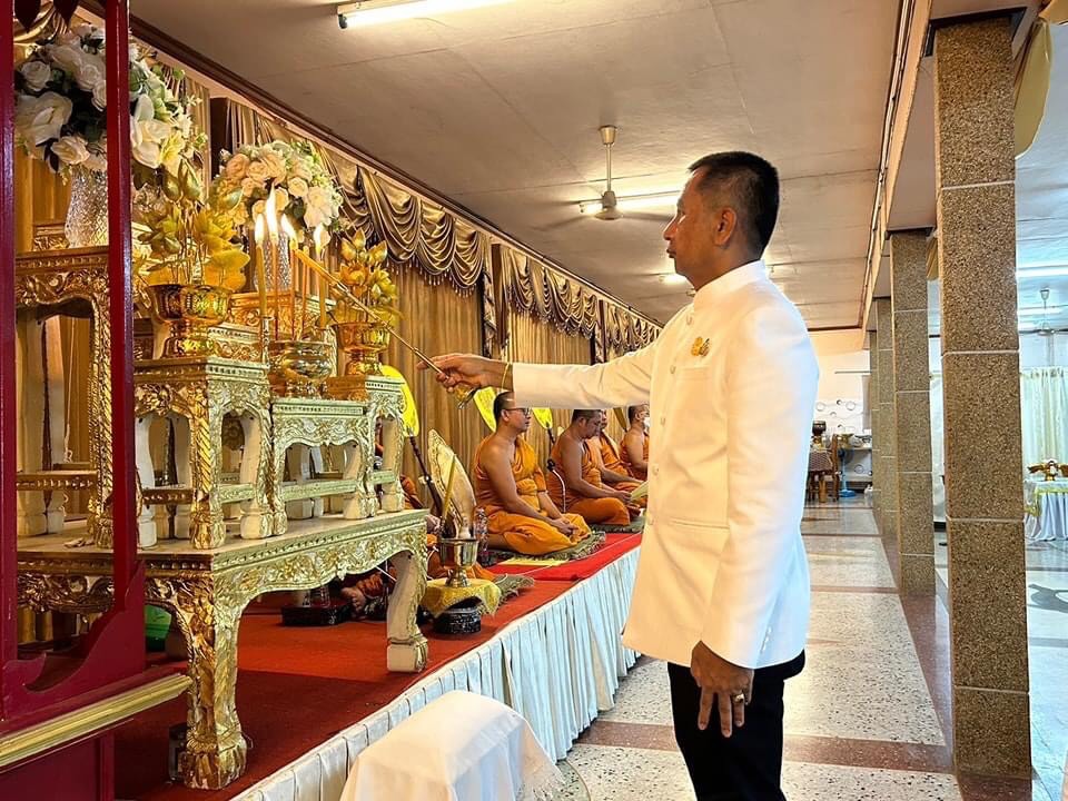 พช.หนองคาย ร่วมพิธีเจริญพระพุทธมนต์เพื่อสวดสาธยายถวายเป็นพระกุศล ถวายพระพรชัยมงคลแด่สมเด็จพระเจ้าลูกเธอ เจ้าฟ้าพัชรกิติยาภา นเรนทิราเทพยวดี กรมหลวงราชสาริณีสิริพัชร มหาวัชรราชธิดา