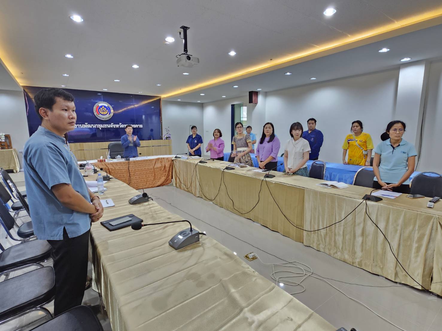 พช.หนองคาย ร่วมการประชุมขับเคลื่อนการปฏิบัติงานพัฒนาชุมชน ผ่านระบบวิดีทัศน์ทางไกล(Video Conference)