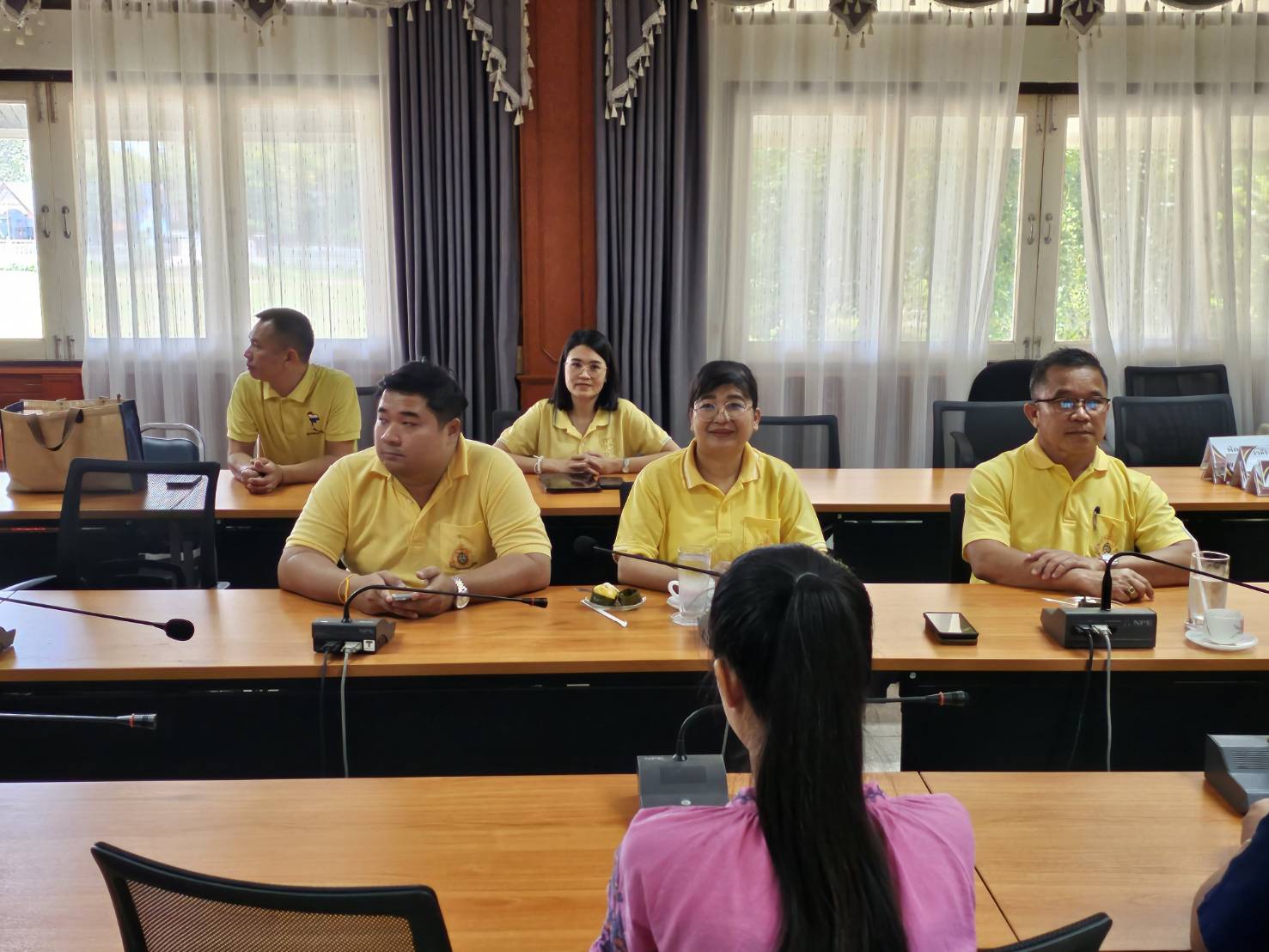 พช.หนองคาย ลงพื้นที่นิเทศติดตามการดำเนินงาน สำนักงานพัฒนาชุมชนอำเภอสระใคร จังหวัดหนองคาย