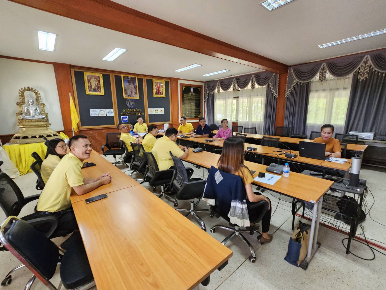 พช.หนองคาย ลงพื้นที่นิเทศติดตามการดำเนินงาน สำนักงานพัฒนาชุมชนอำเภอสระใคร จังหวัดหนองคาย