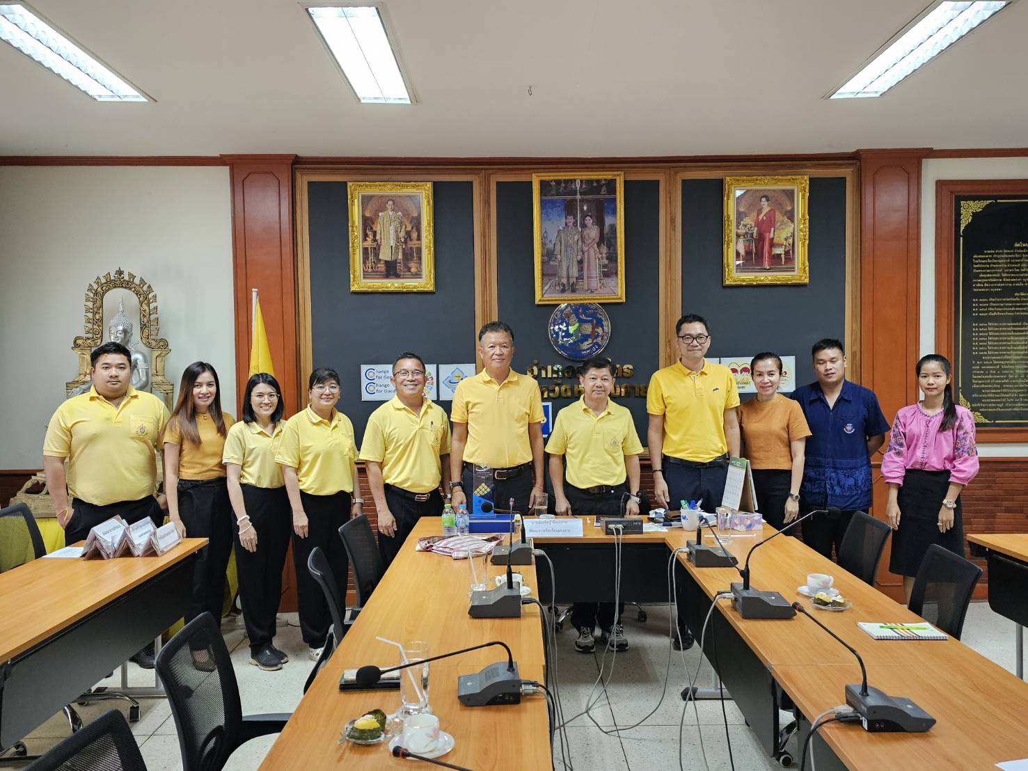 พช.หนองคาย ลงพื้นที่นิเทศติดตามการดำเนินงาน สำนักงานพัฒนาชุมชนอำเภอสระใคร จังหวัดหนองคาย