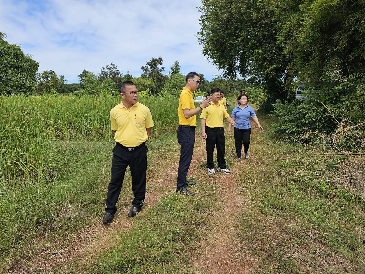 พช.หนองคาย ลงพื้นที่นิเทศติดตามการดำเนินงาน สำนักงานพัฒนาชุมชนอำเภอสระใคร จังหวัดหนองคาย