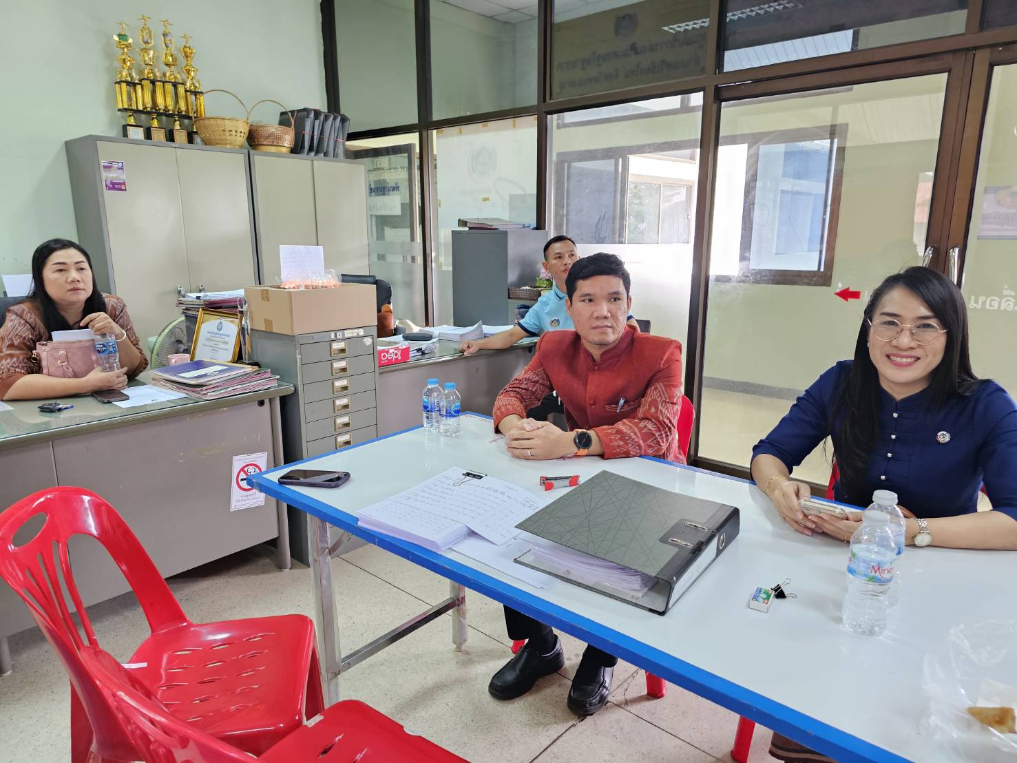 พช.หนองคาย ลงพื้นที่นิเทศติดตามการดำเนินงาน สำนักงานพัฒนาชุมชนอำเภอศรีเชียงใหม่ จังหวัดหนองคาย