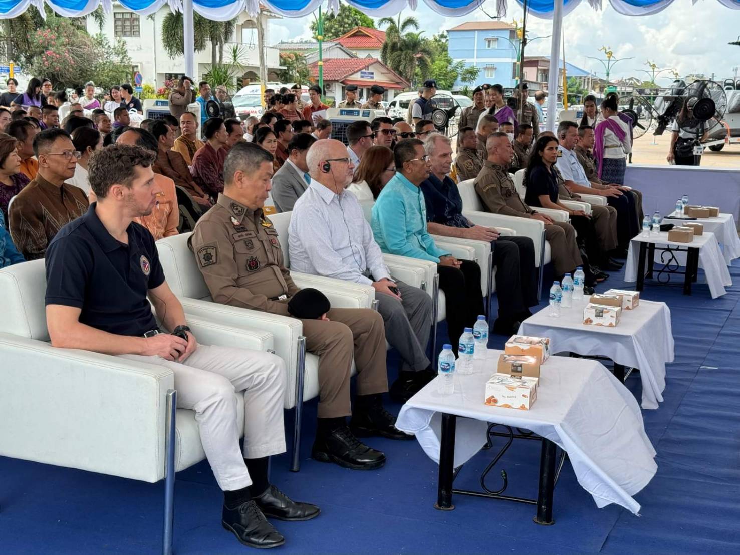 พช.หนองคาย ร่วมพิธีมอบเรือตรวจการณ์แก่กองบังคับการตำรวจน้ำหนองคาย