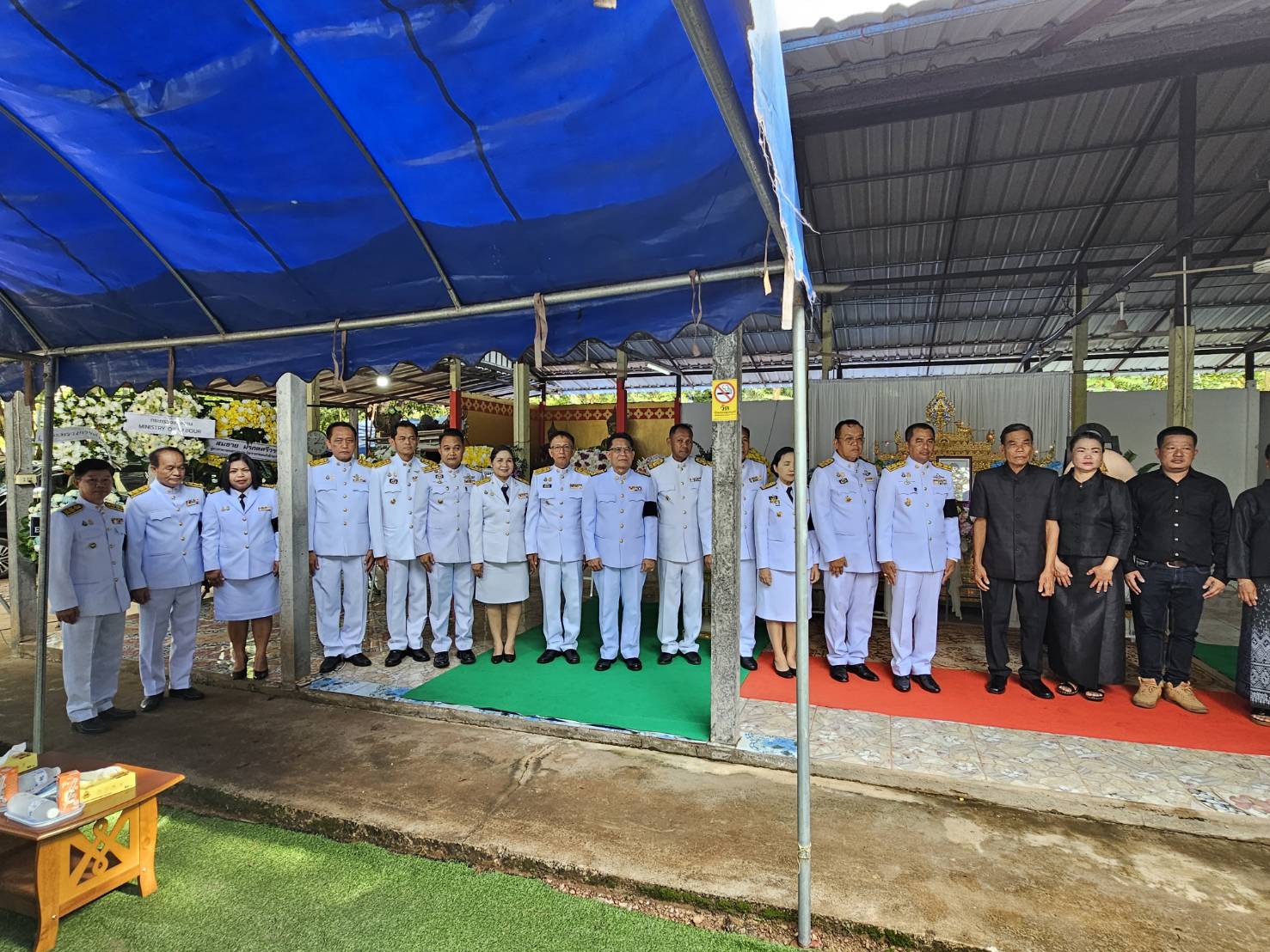 พช.หนองคาย ร่วมพิธีอัญเชิญพวงมาลาพระราชทาน นายศักดา สุระคาย(กรณีถึงแก่กรรมจากเหตุการณ์ความไม่สงบในอิสราเอล)