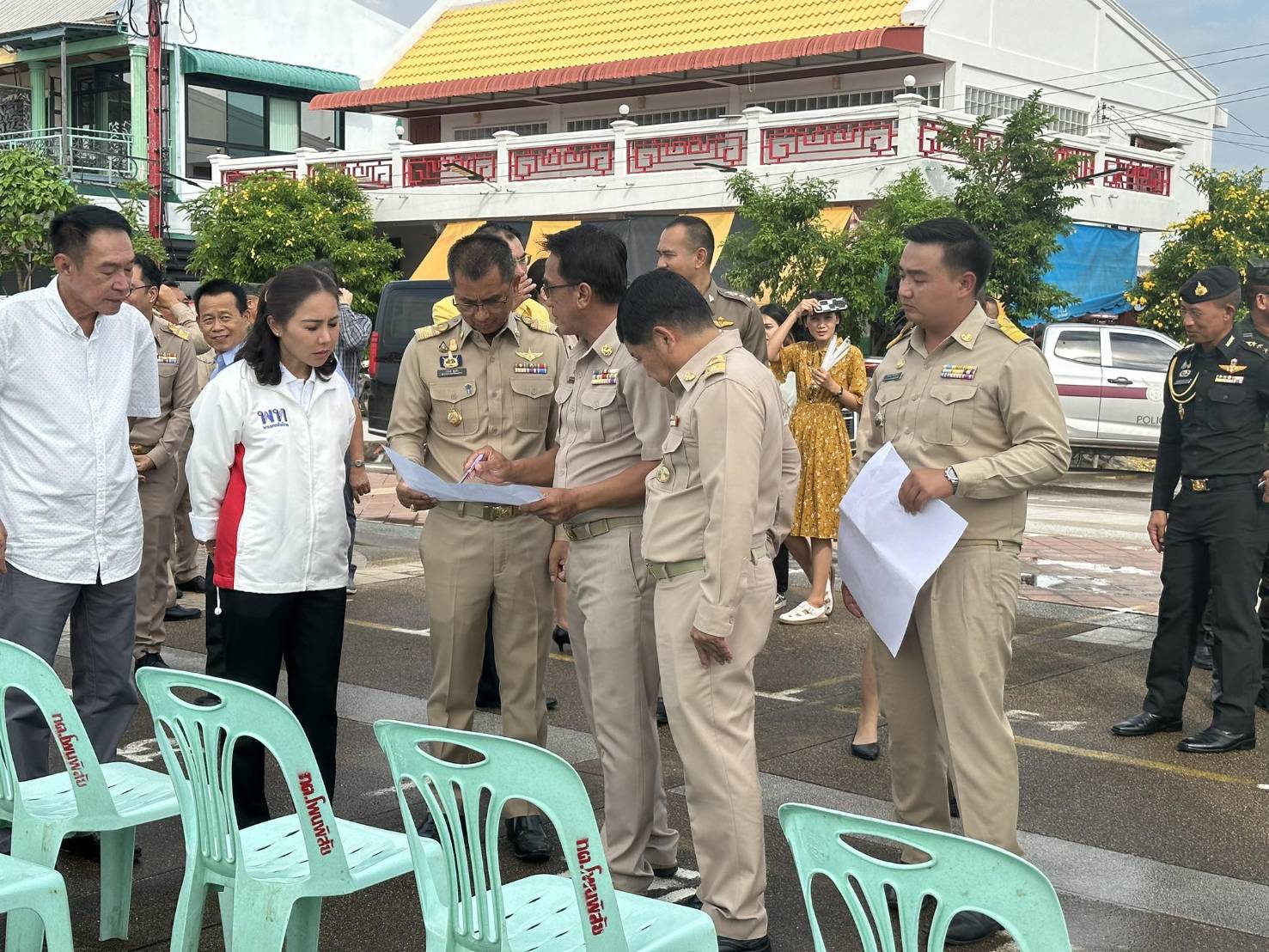 พช.หนองคาย ร่วมเตรียมการต้อนรับนายกรัฐมนตรีและรัฐมนตรีว่าการกระทรวงการคลัง(นายเศรษฐา ทวีสิน) และคณะ