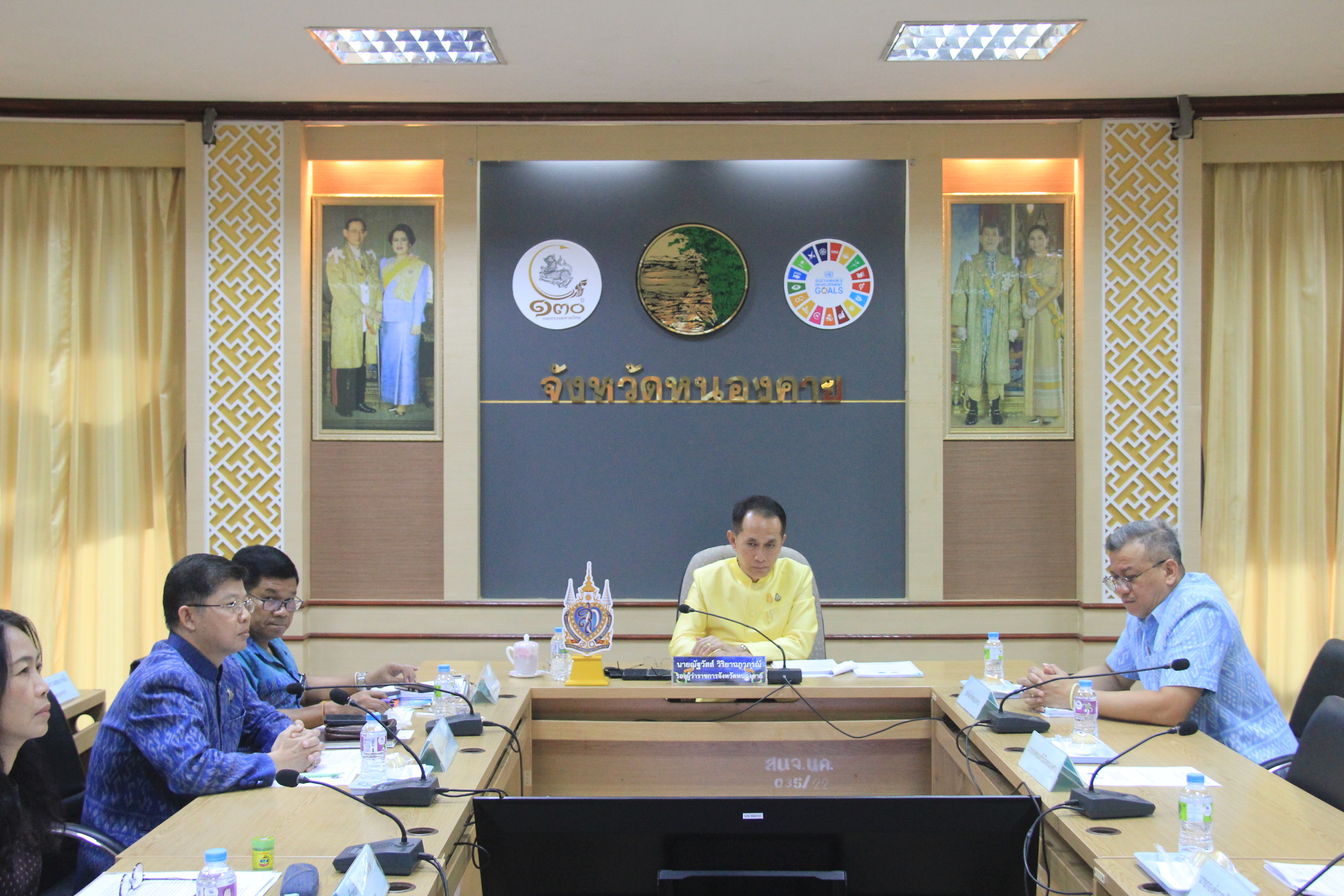 พช.หนองคาย ร่วมการประชุมขับเคลื่อนและติดตามนโยบายของรัฐบาล และภารกิจสำคัญของปลัดกระทรวงมหาดไทย ผ่านระบบ VCS